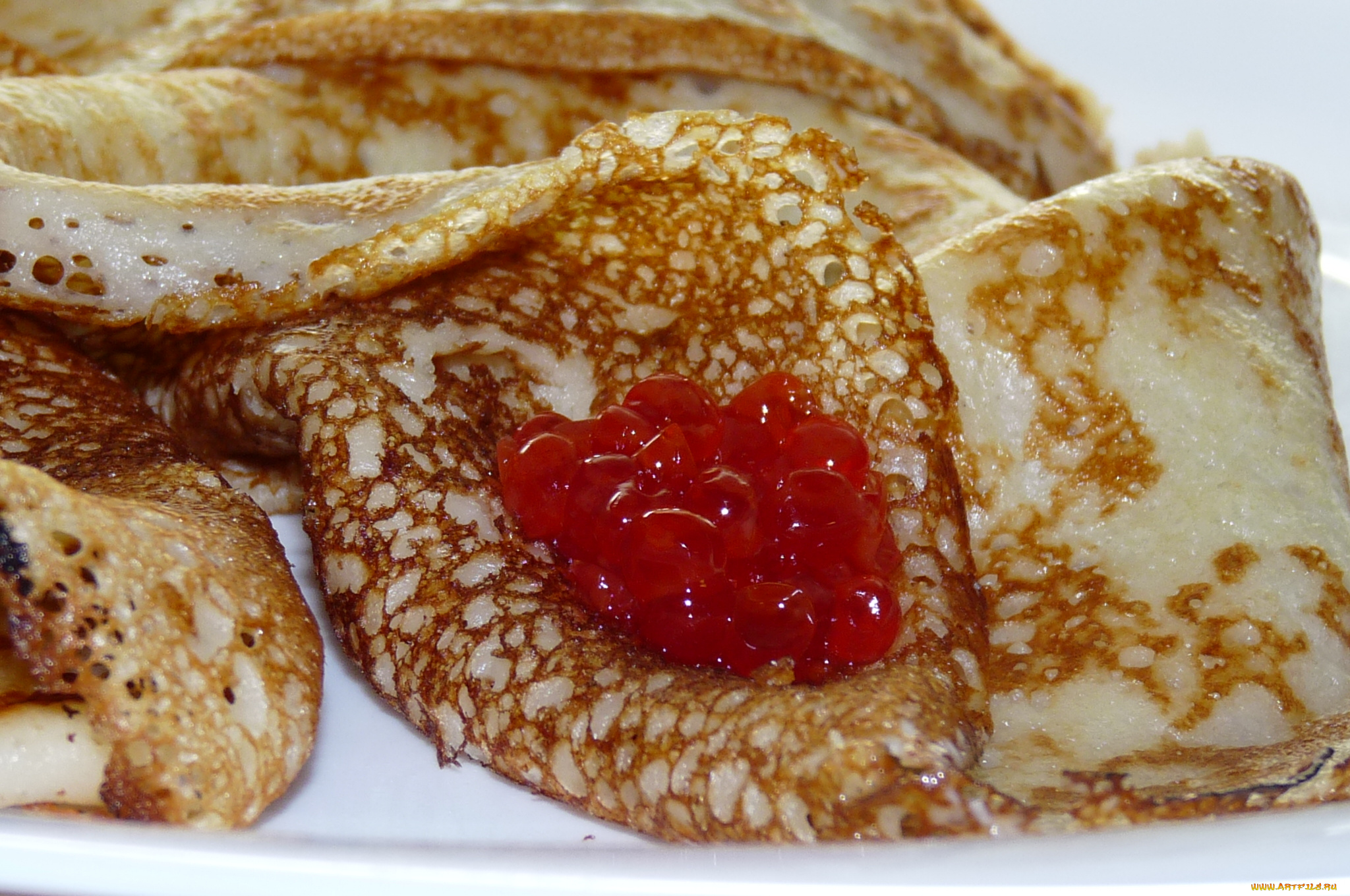 еда, икра, блины