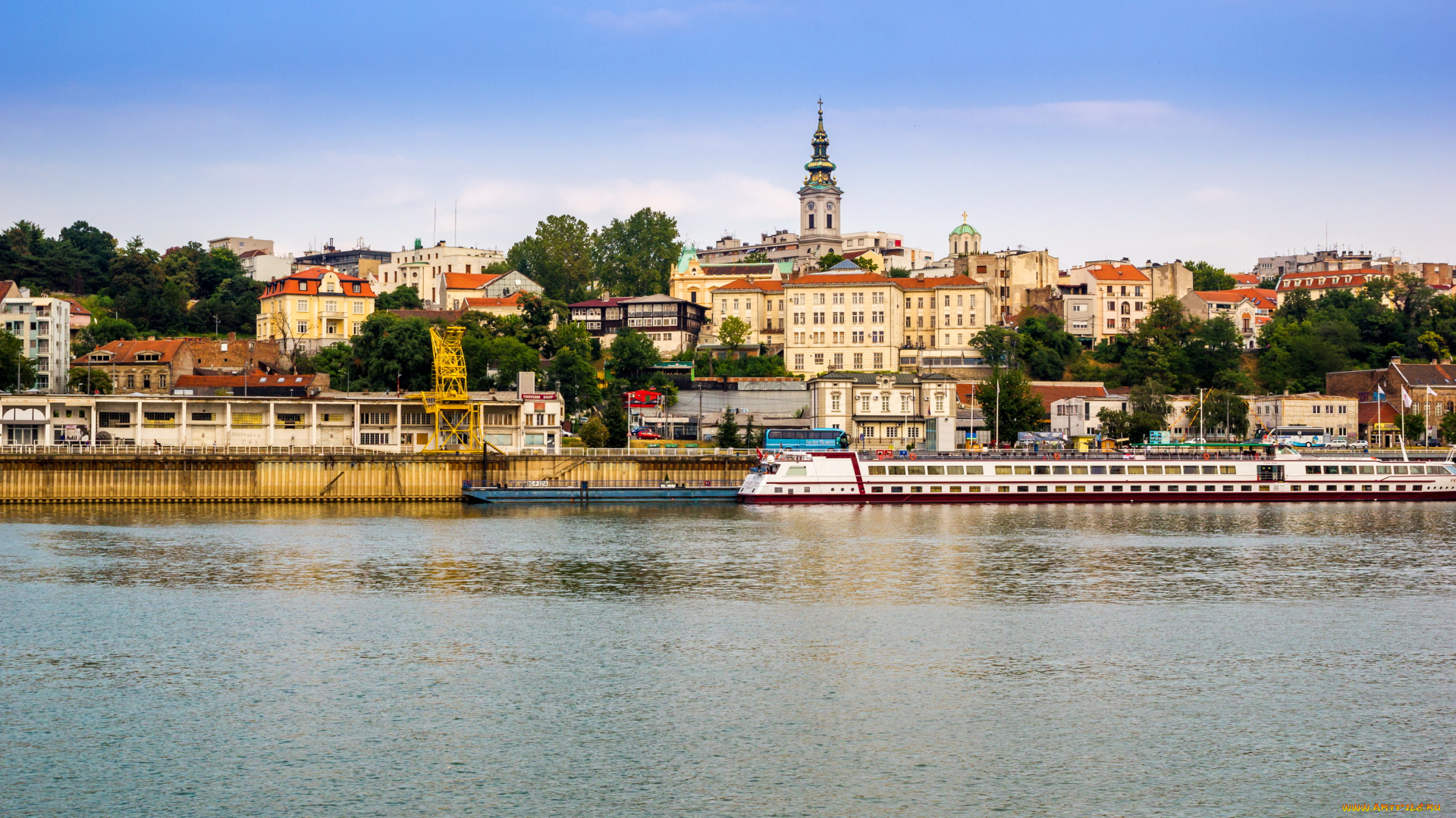 белград, города, белград, , сербия, набережная, побережье, дома
