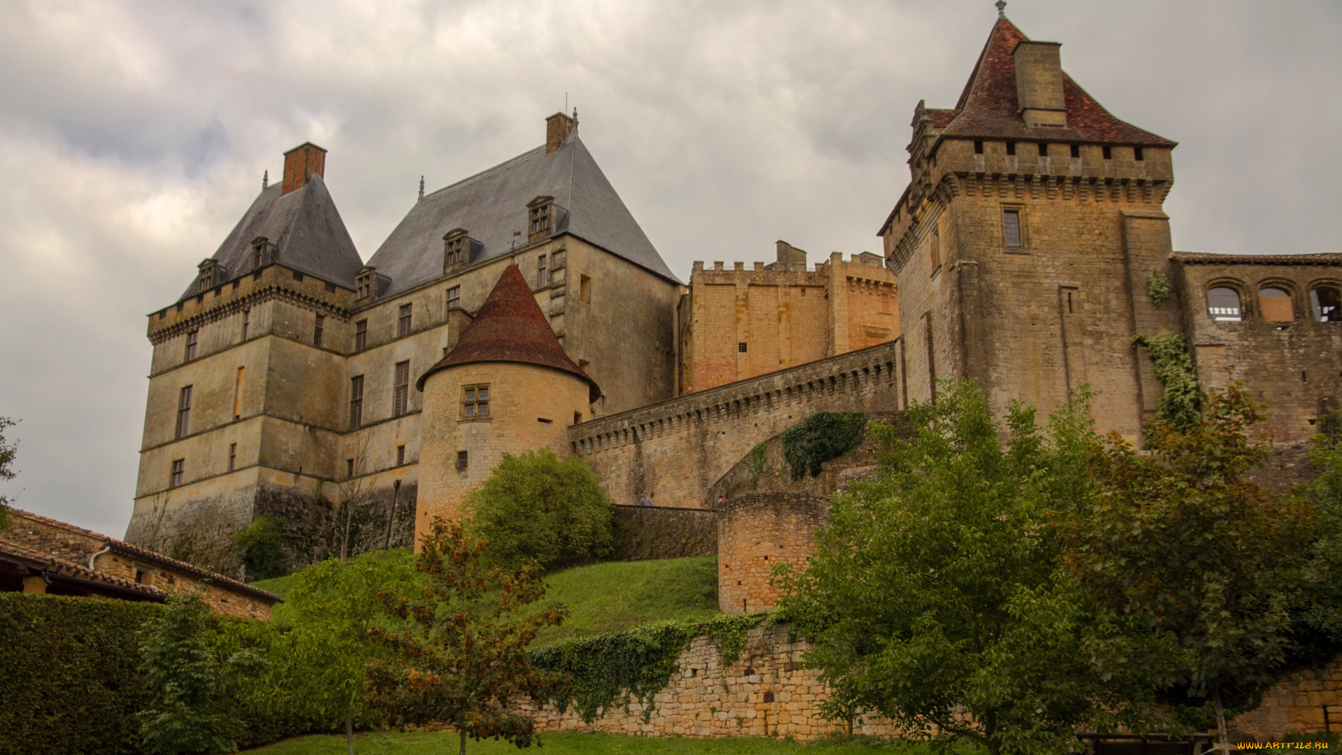 ch&, 226, teau, de, biron, , франция, города, -, дворцы, , замки, , крепости, франция, замок