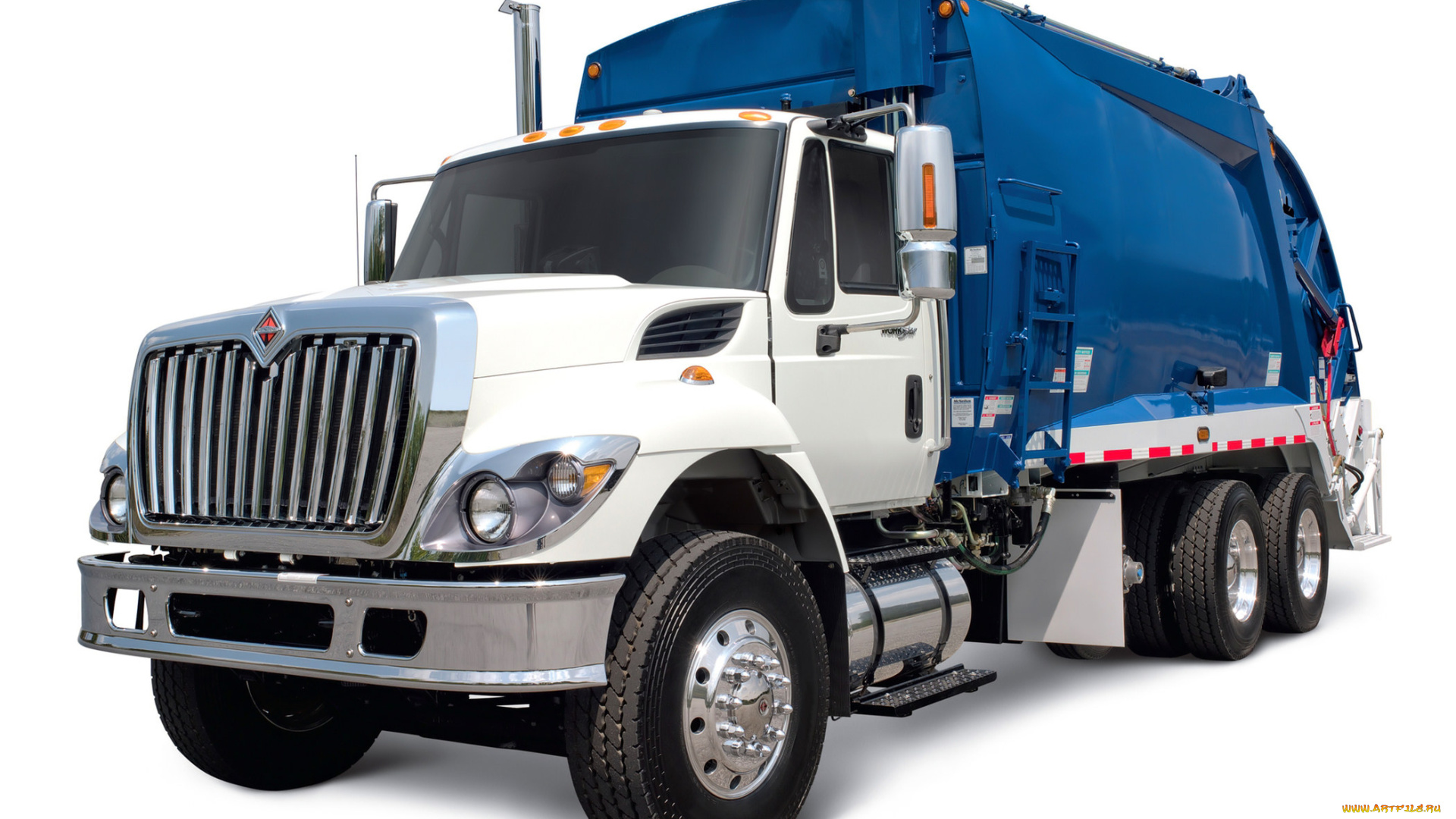 international, workstar, 6x4, rolloffcon, автомобили, мусоровозы, auto
