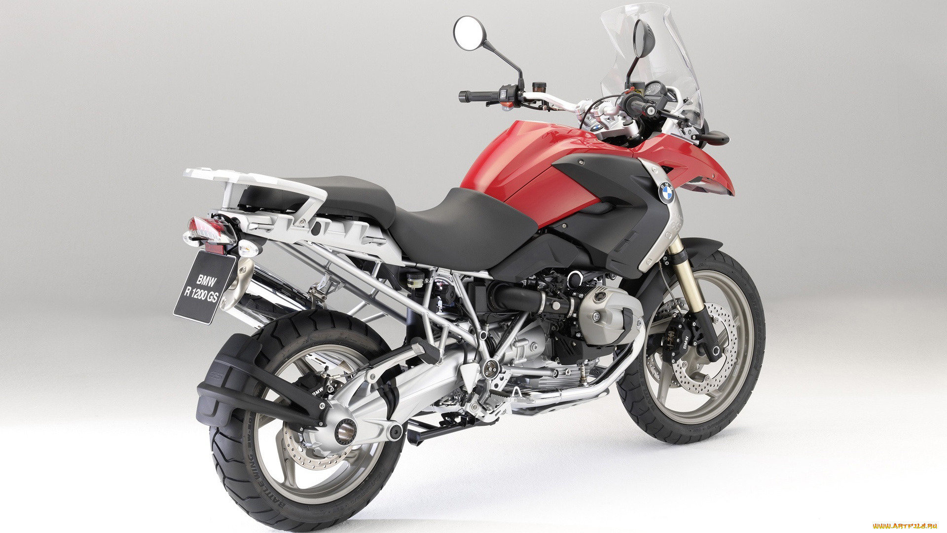 мотоциклы, bmw, r-1200-gs, 2009, красный