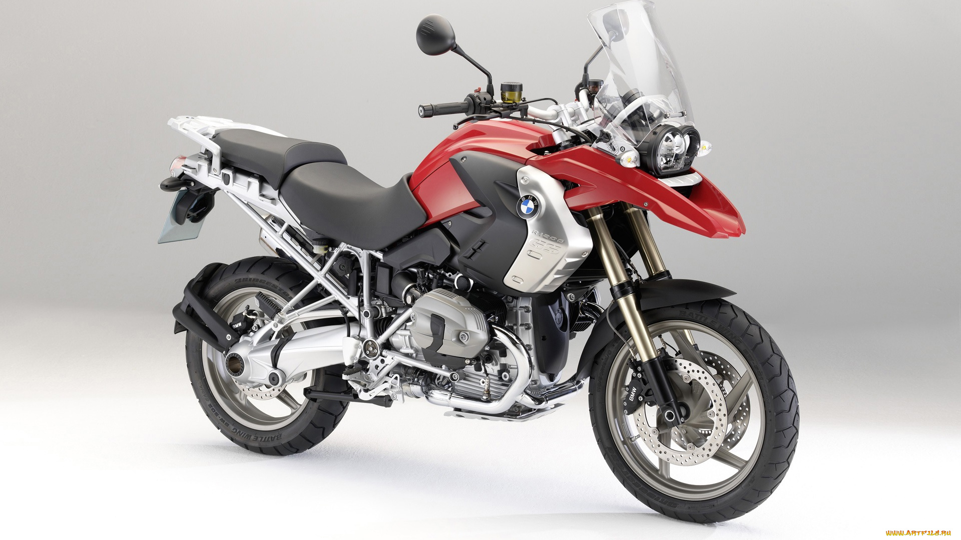 мотоциклы, bmw, r-1200-gs, 2009, красный