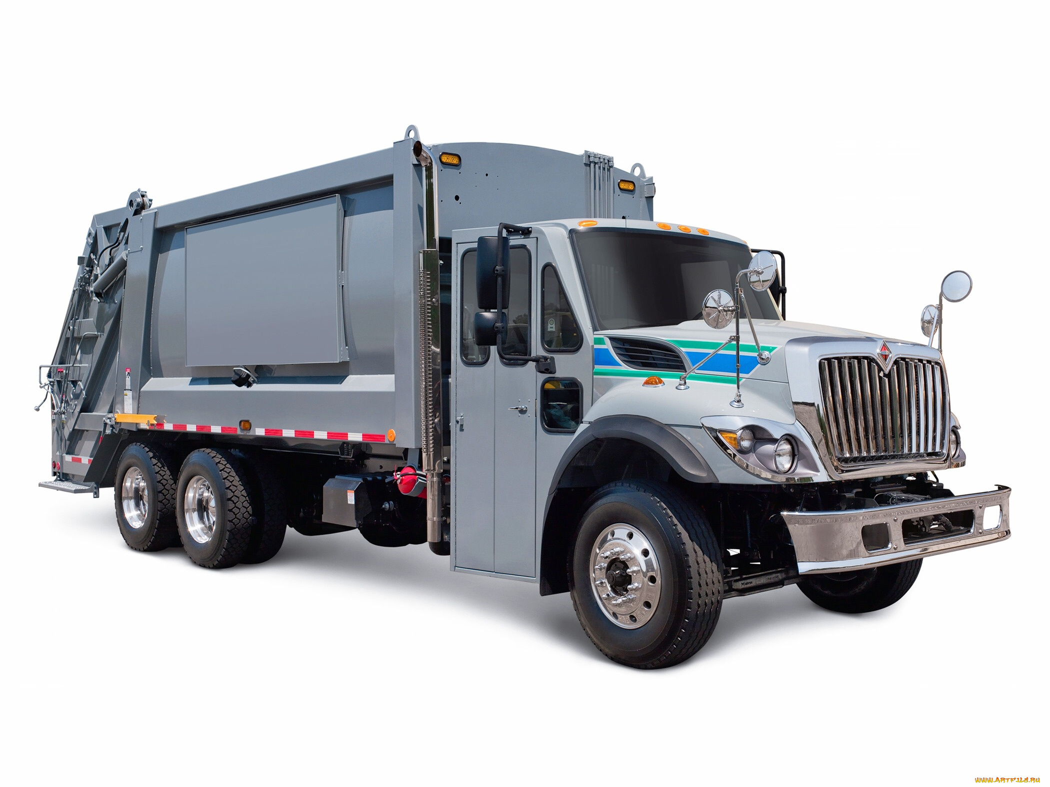 international, workstar, 6x4, rolloffcon, автомобили, мусоровозы, auto