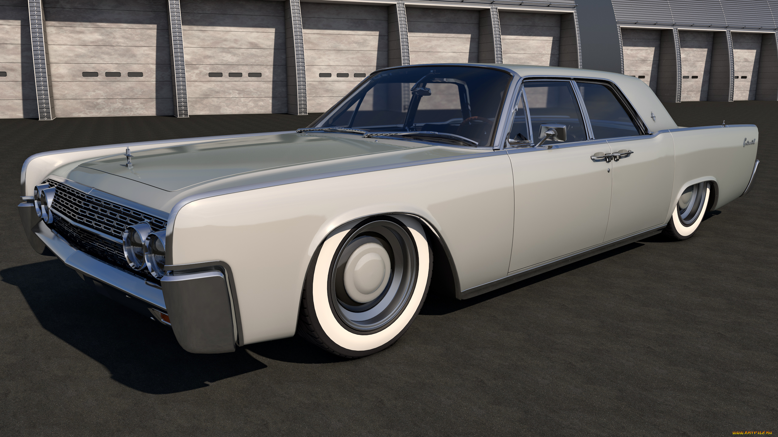 автомобили, 3д, 1962, lincoln, continental