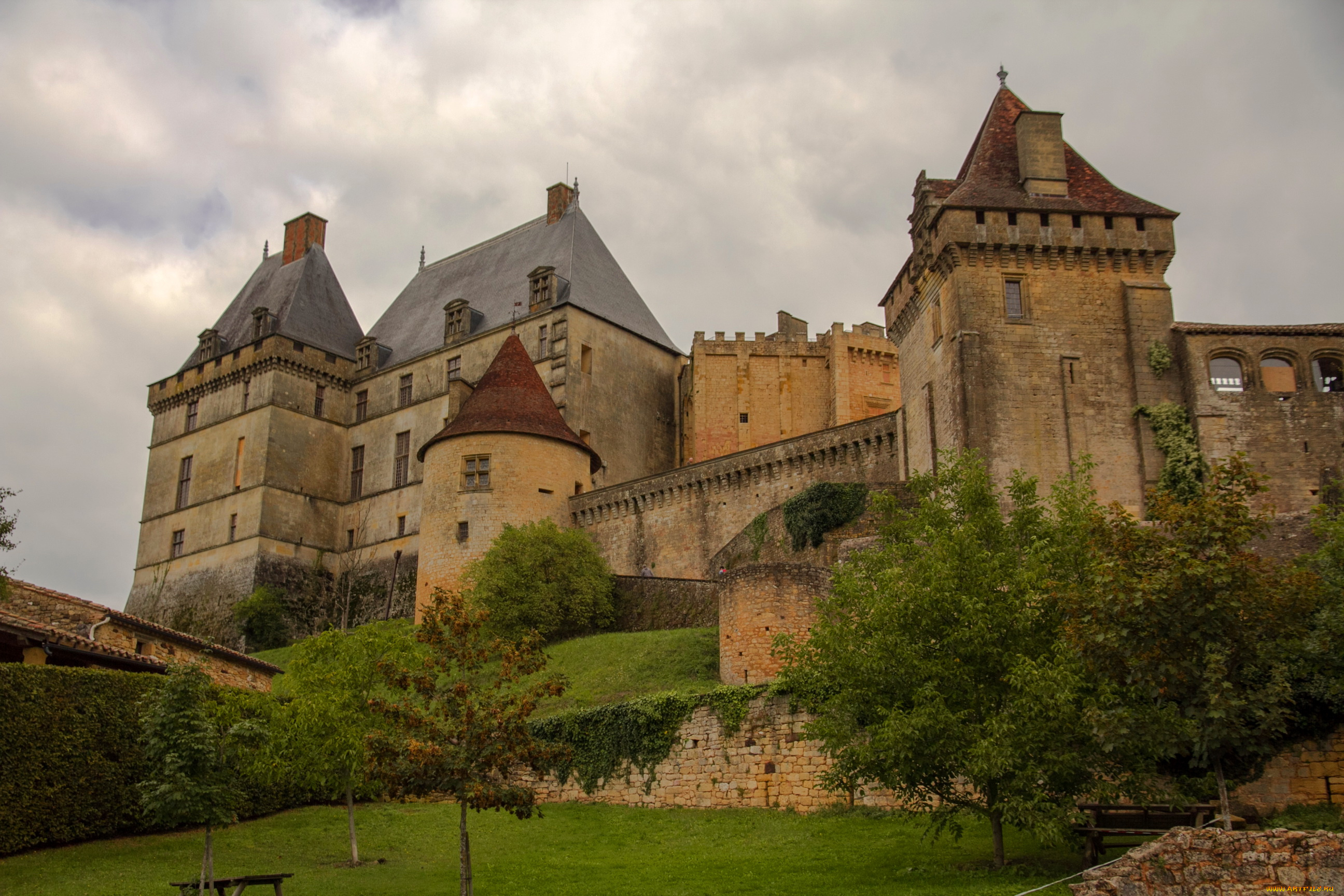 ch&, 226, teau, de, biron, , франция, города, -, дворцы, , замки, , крепости, франция, замок