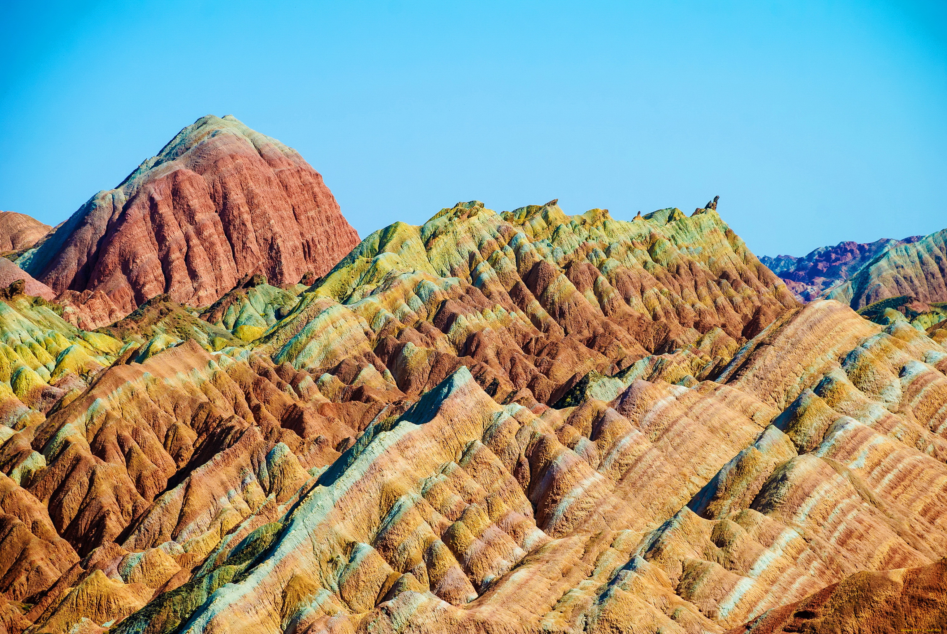zhangye, national, geopark, of, danxia, китай, природа, горы, китай, цветные, парк