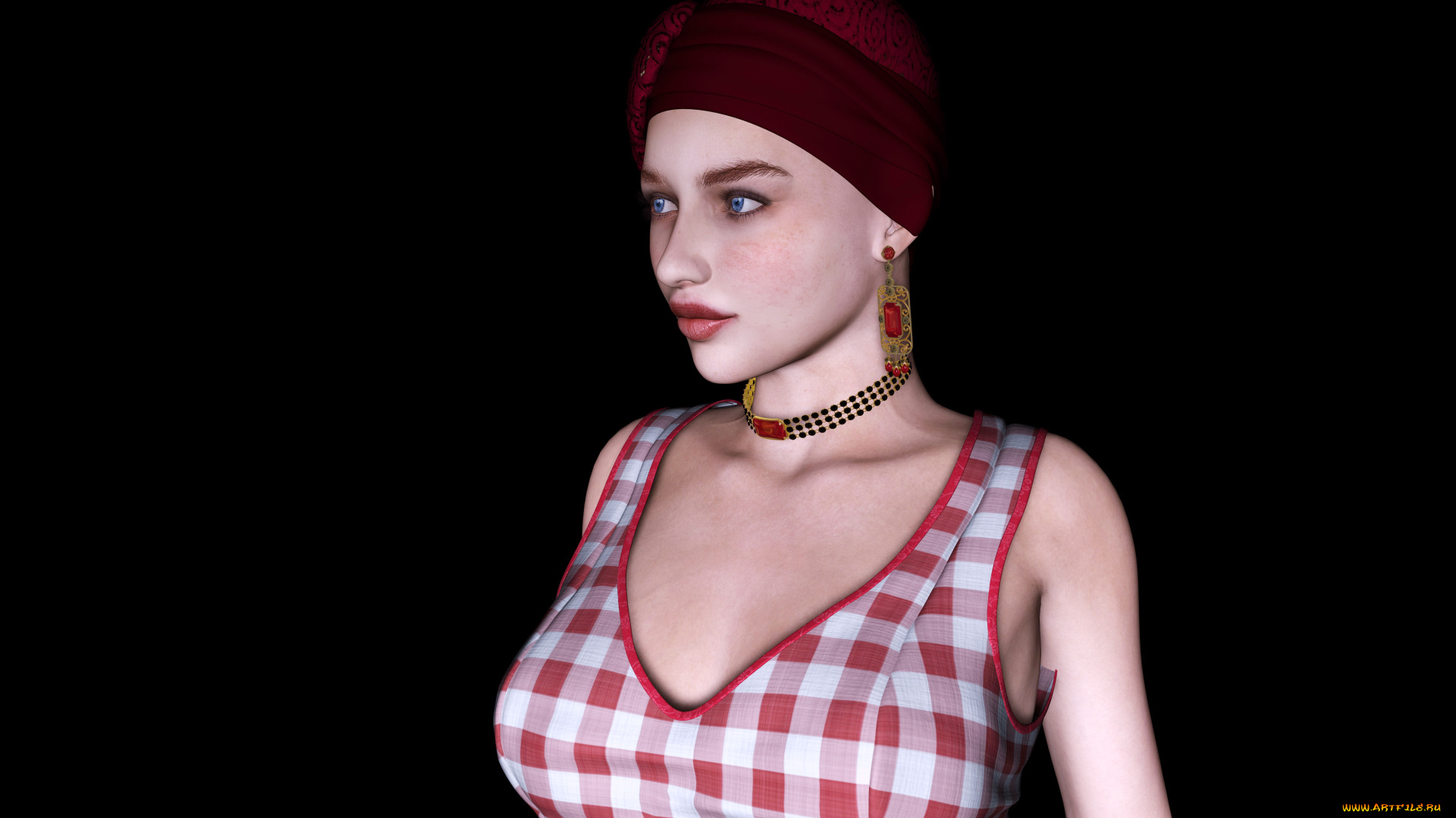 3д, графика, люди, , people, фон, девушка, взгляд