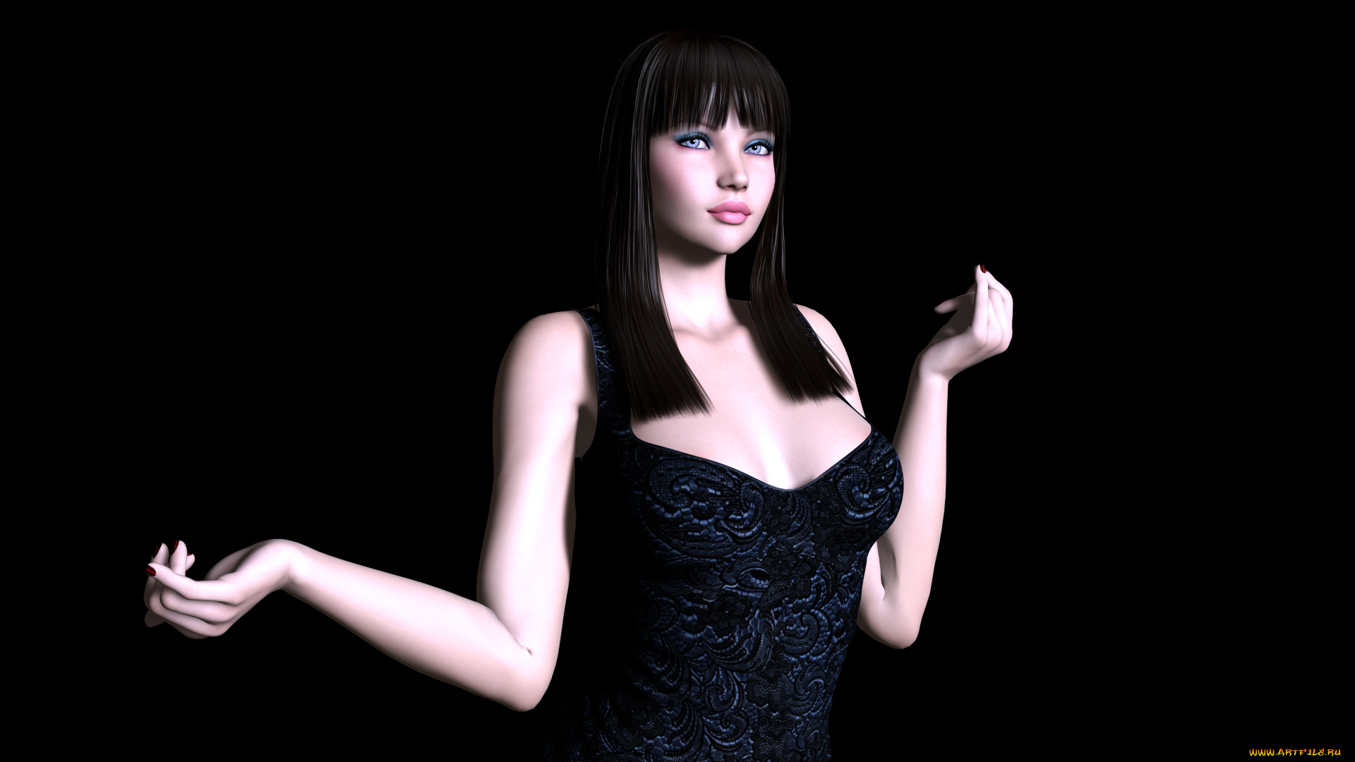 3д, графика, люди, , people, фон, девушка, взгляд