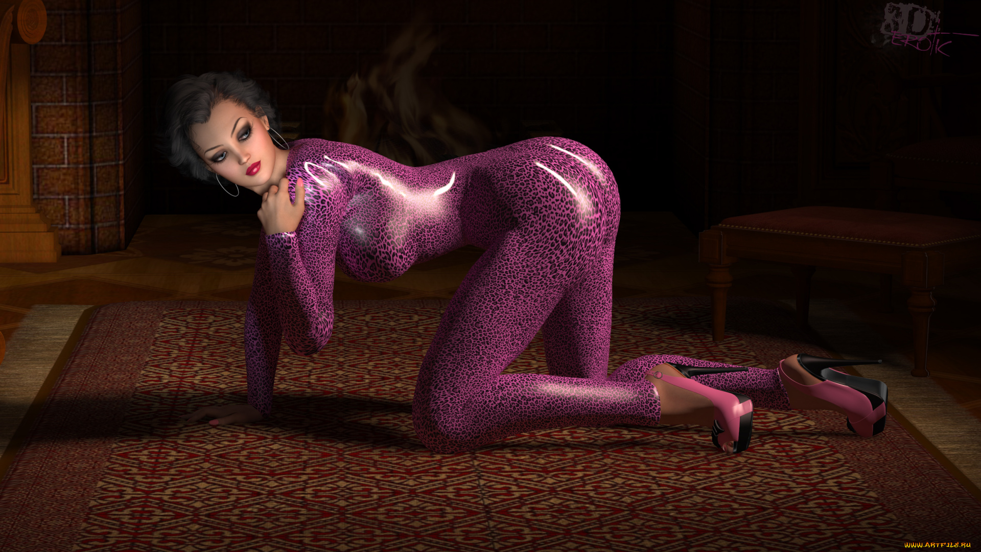 3д, графика, люди, , people, взгляд, девушка, латекс, фон