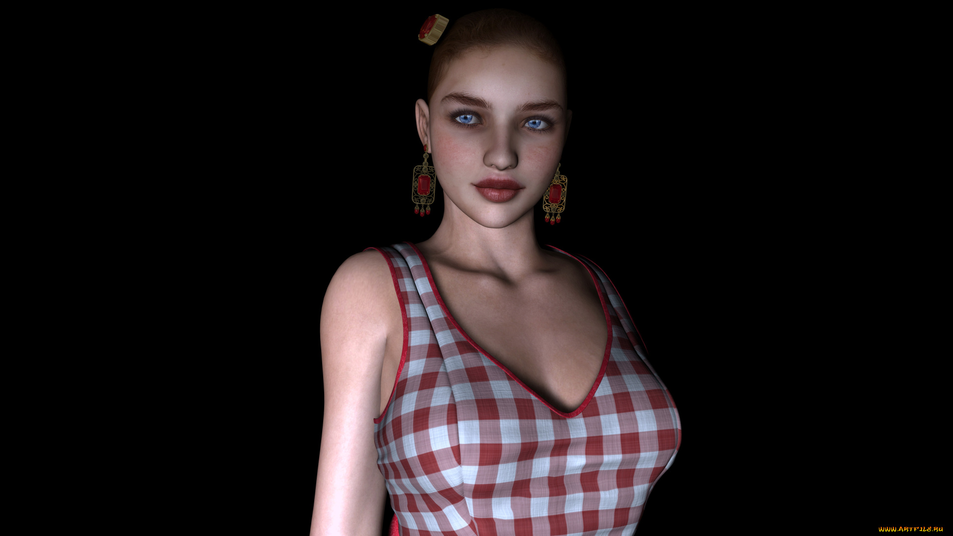 3д, графика, люди, , people, взгляд, девушка, фон