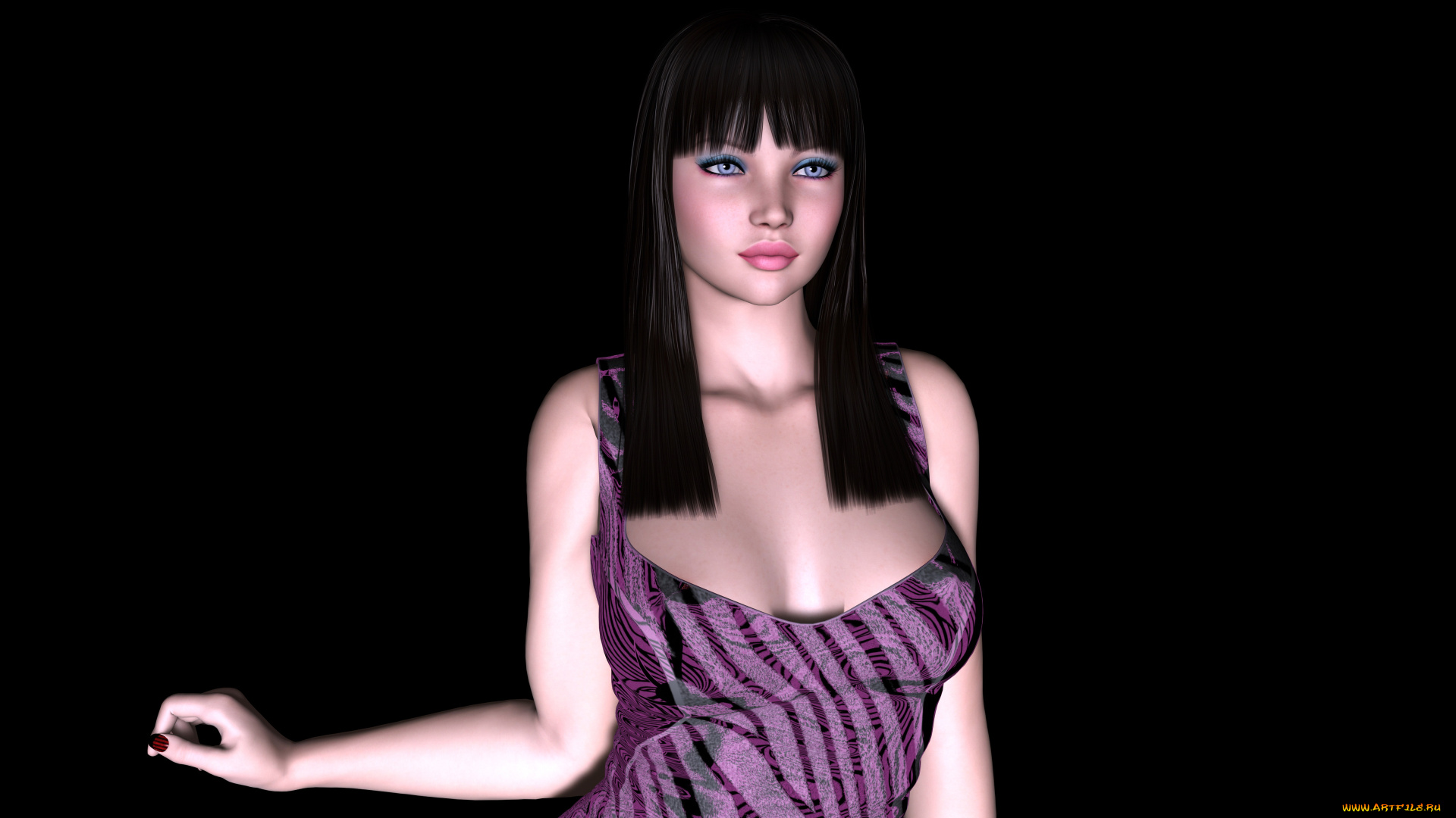 3д, графика, люди, , people, взгляд, девушка, фон