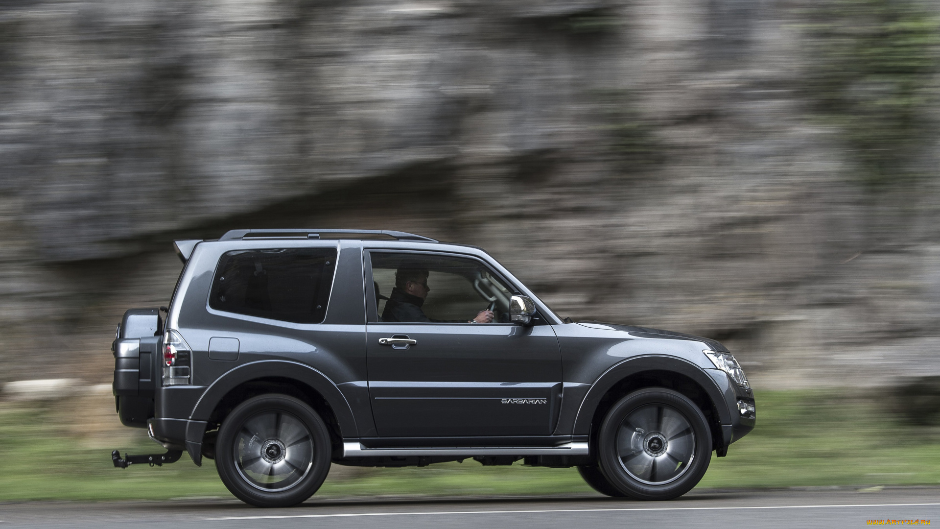 автомобили, mitsubishi, 2015г, barbarian, swb, shogun, темный