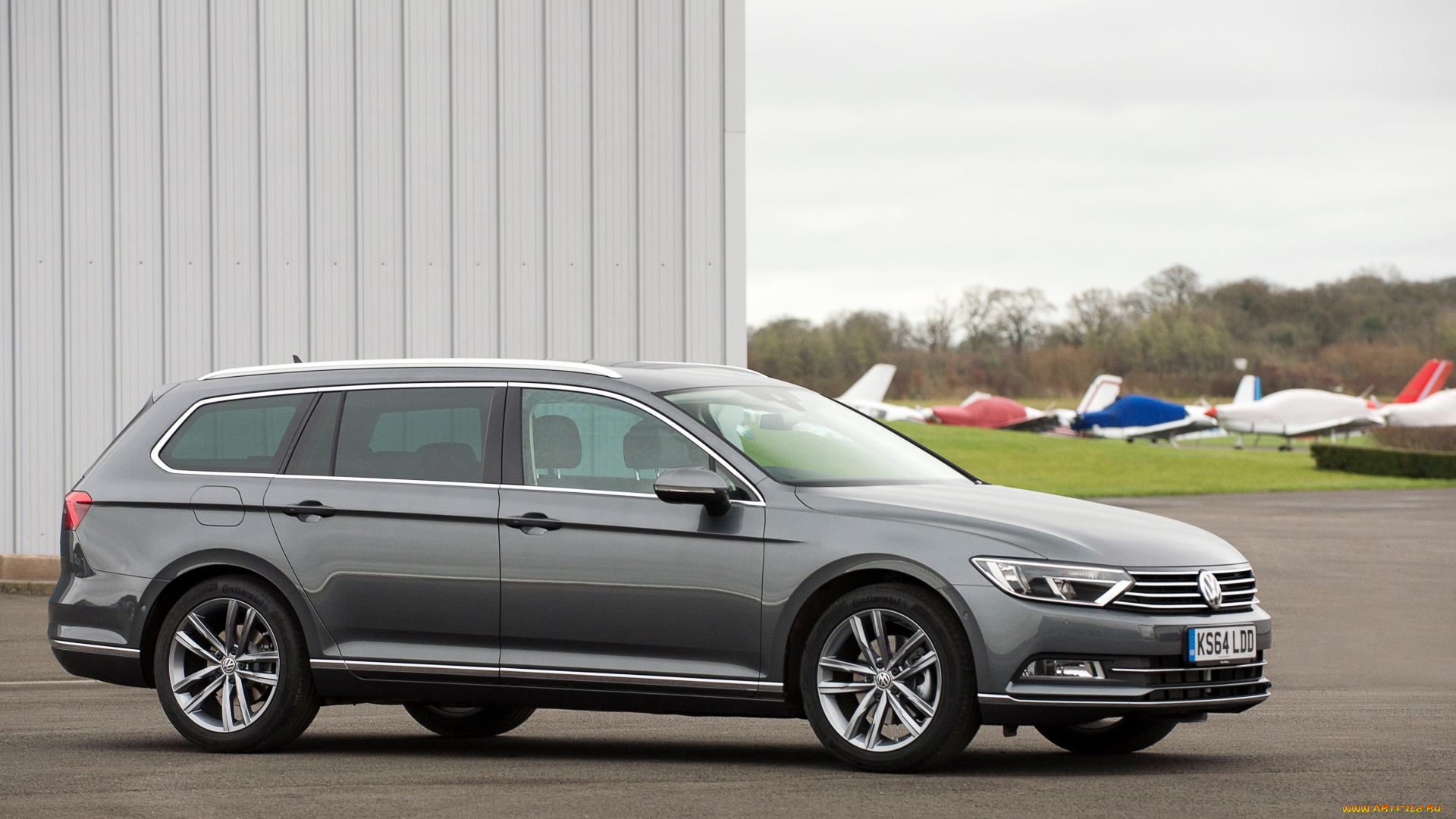 автомобили, volkswagen, passat, estate, gt, b8, 2015г, серый