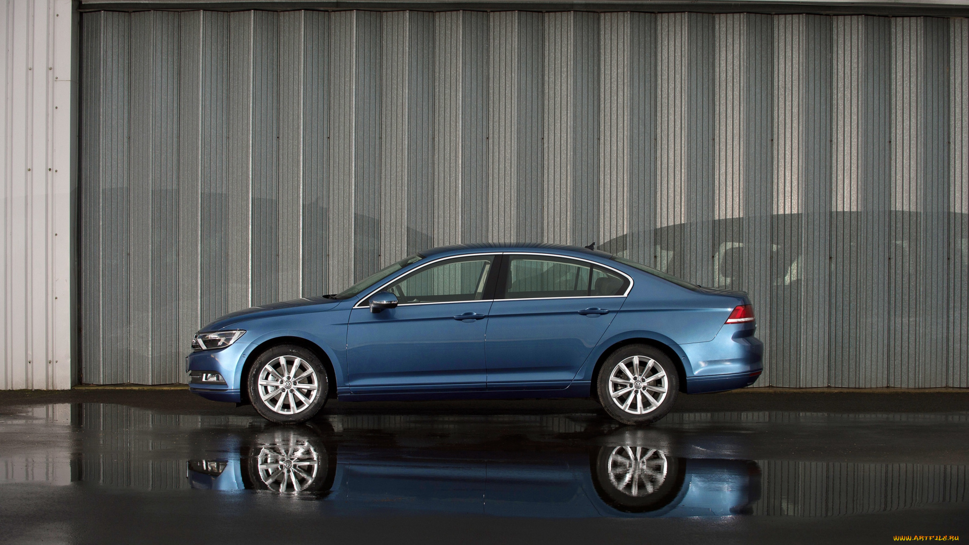 автомобили, volkswagen, passat, se, b8, 2015г, синий