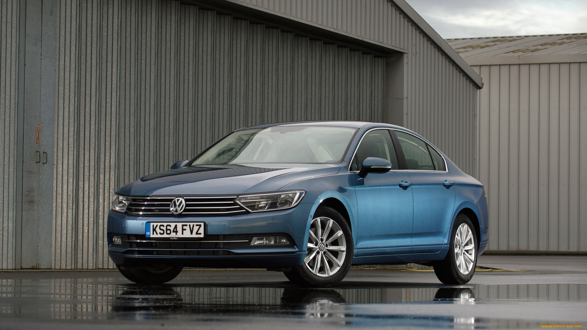 автомобили, volkswagen, passat, se, b8, 2015г, синий