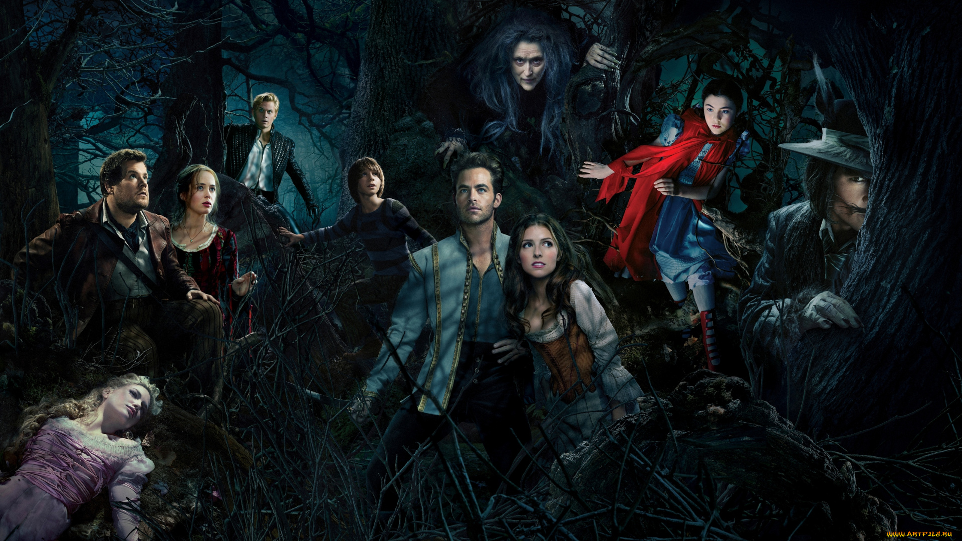 кино, фильмы, into, the, woods, лес, в, дальше, чем, woods, the, into, фэнтези, мюзикл