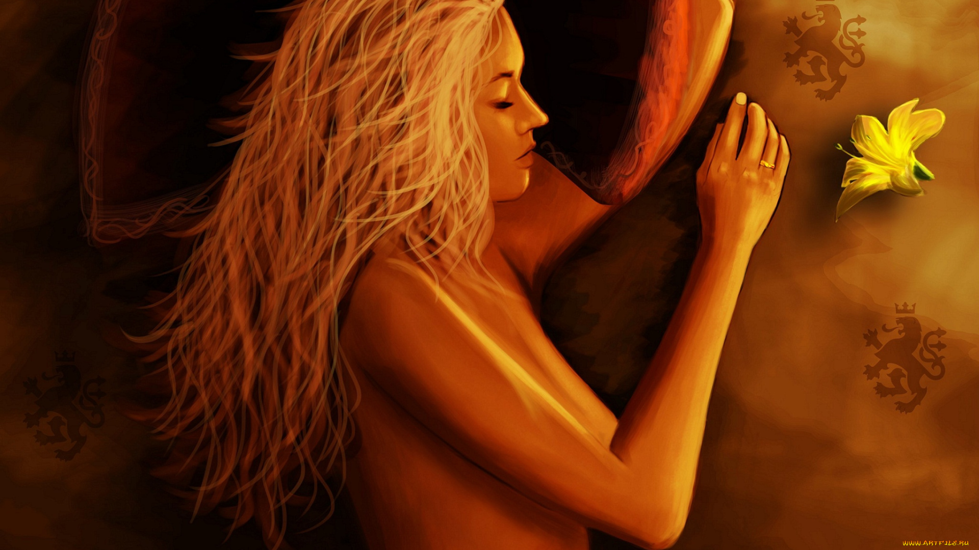 рисованное, люди, the, wheel, of, time, колесо, времени, цветок, robert, jordan, роберт, джордан, подушка, волосы, сон, профиль, девушка