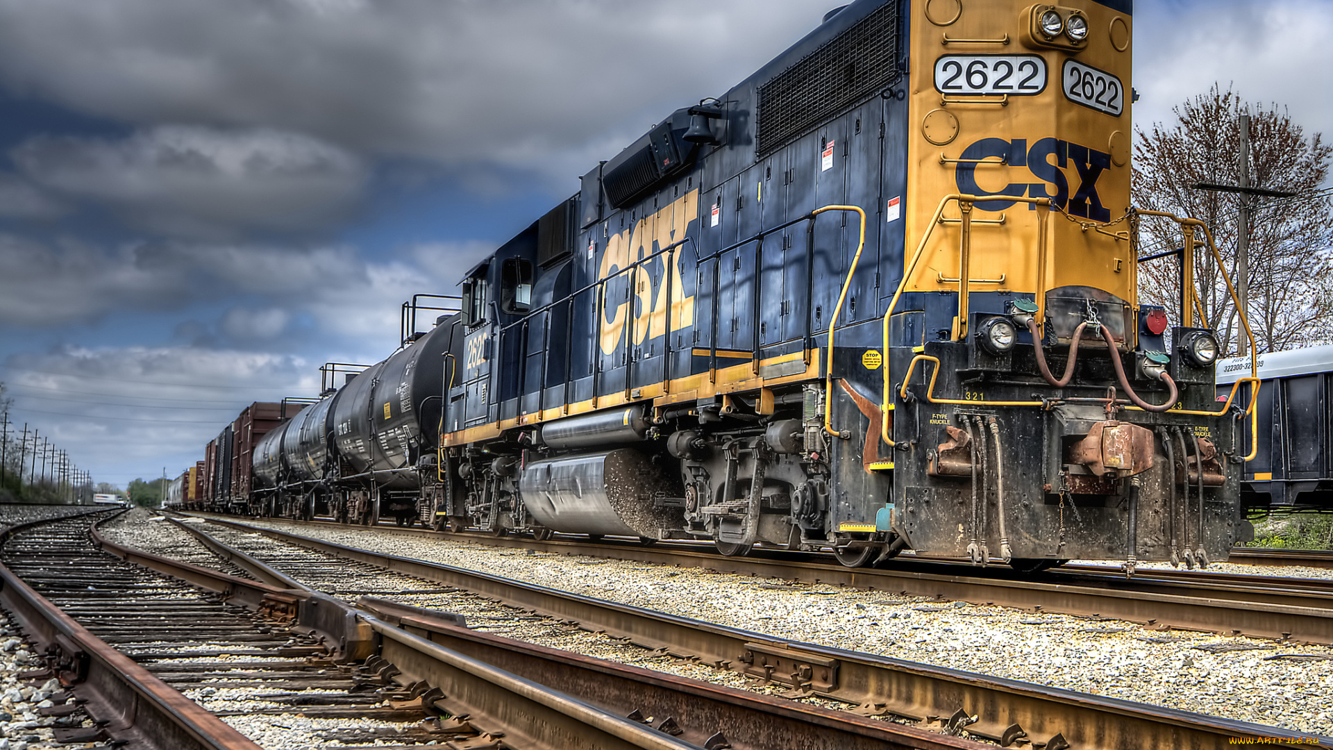 техника, поезда, железная, дорога, локомотив, состав