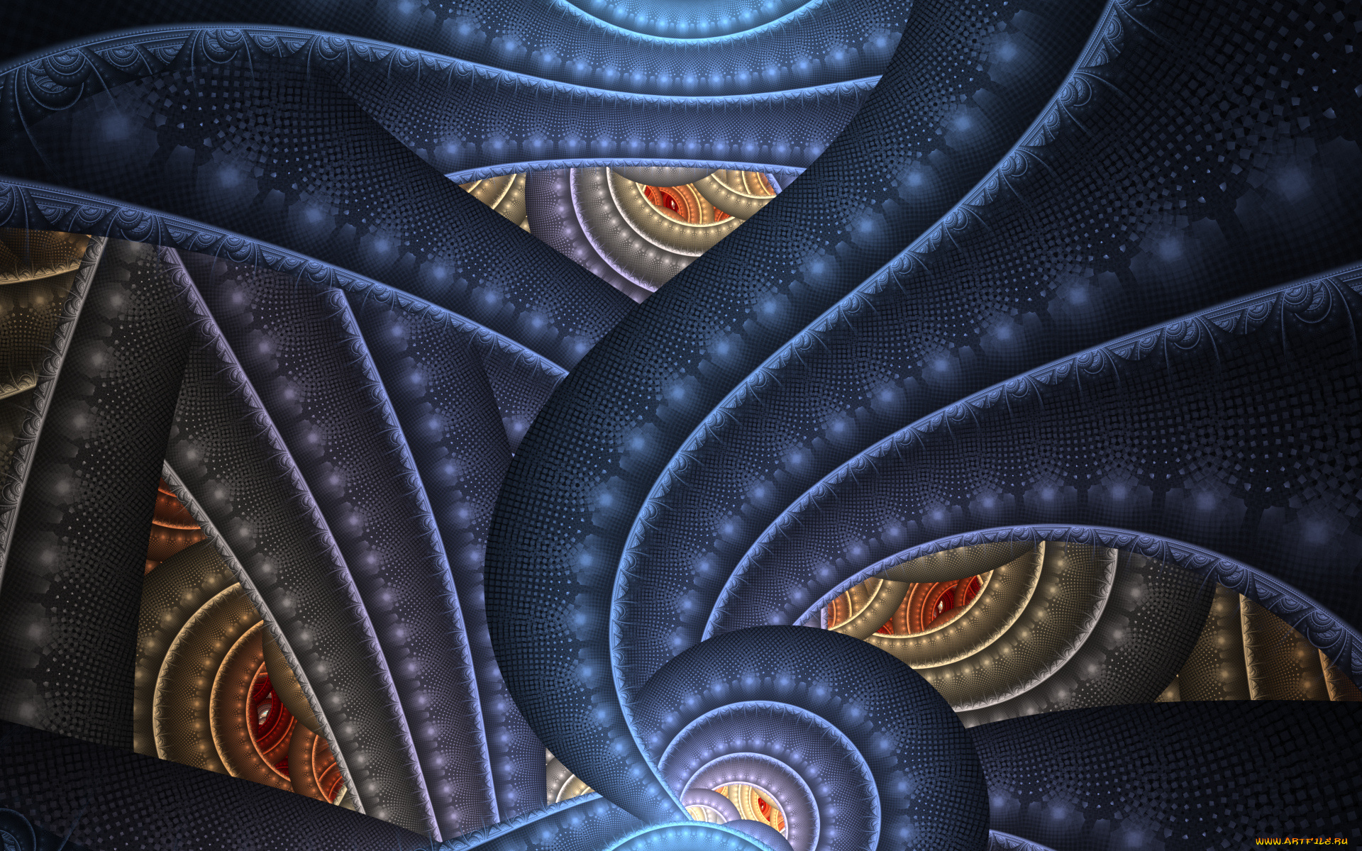 3д, графика, фракталы, , fractal, цвета, фон, узор