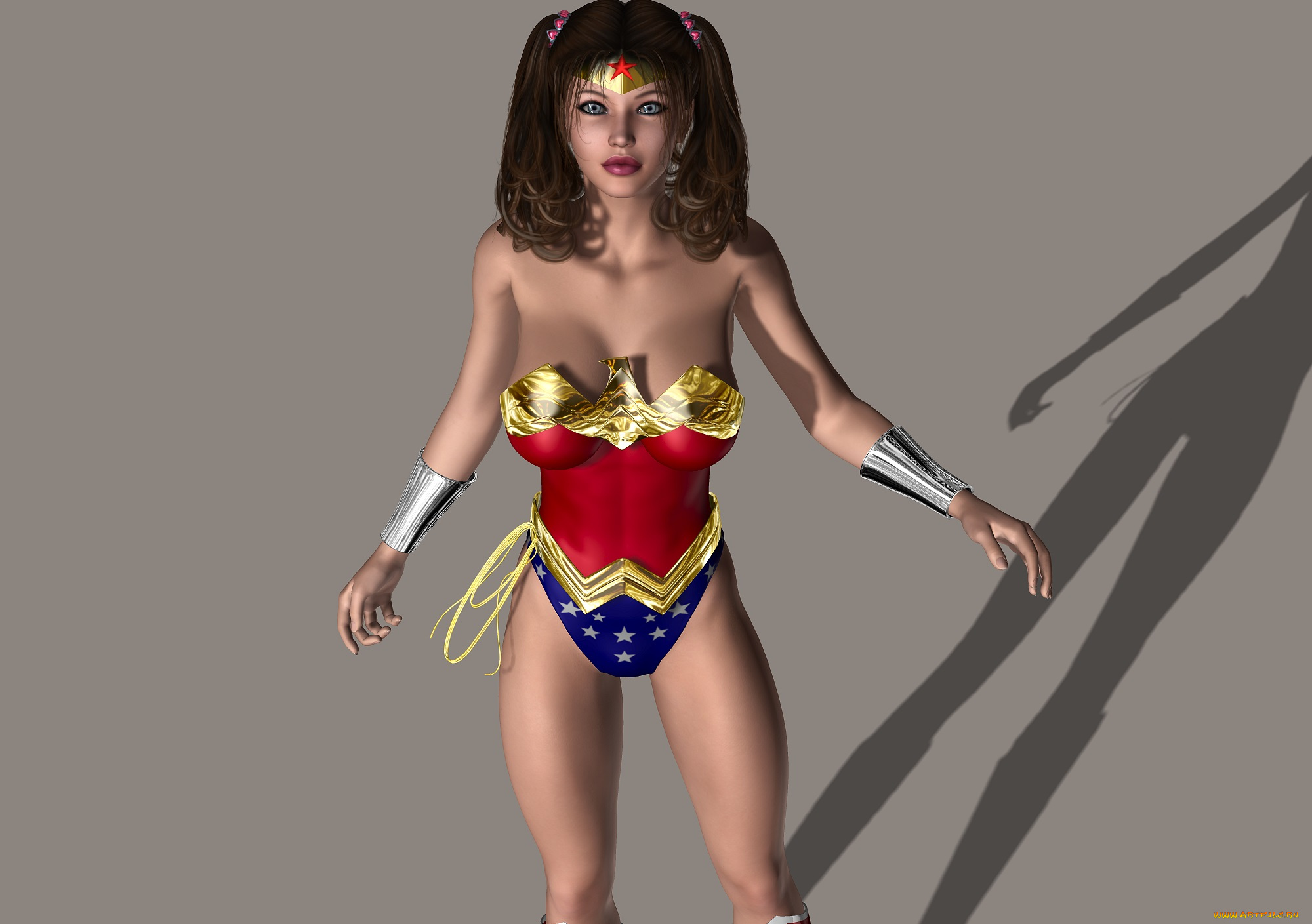 3д, графика, фантазия, , fantasy, супермен, фон, девушка, взгляд
