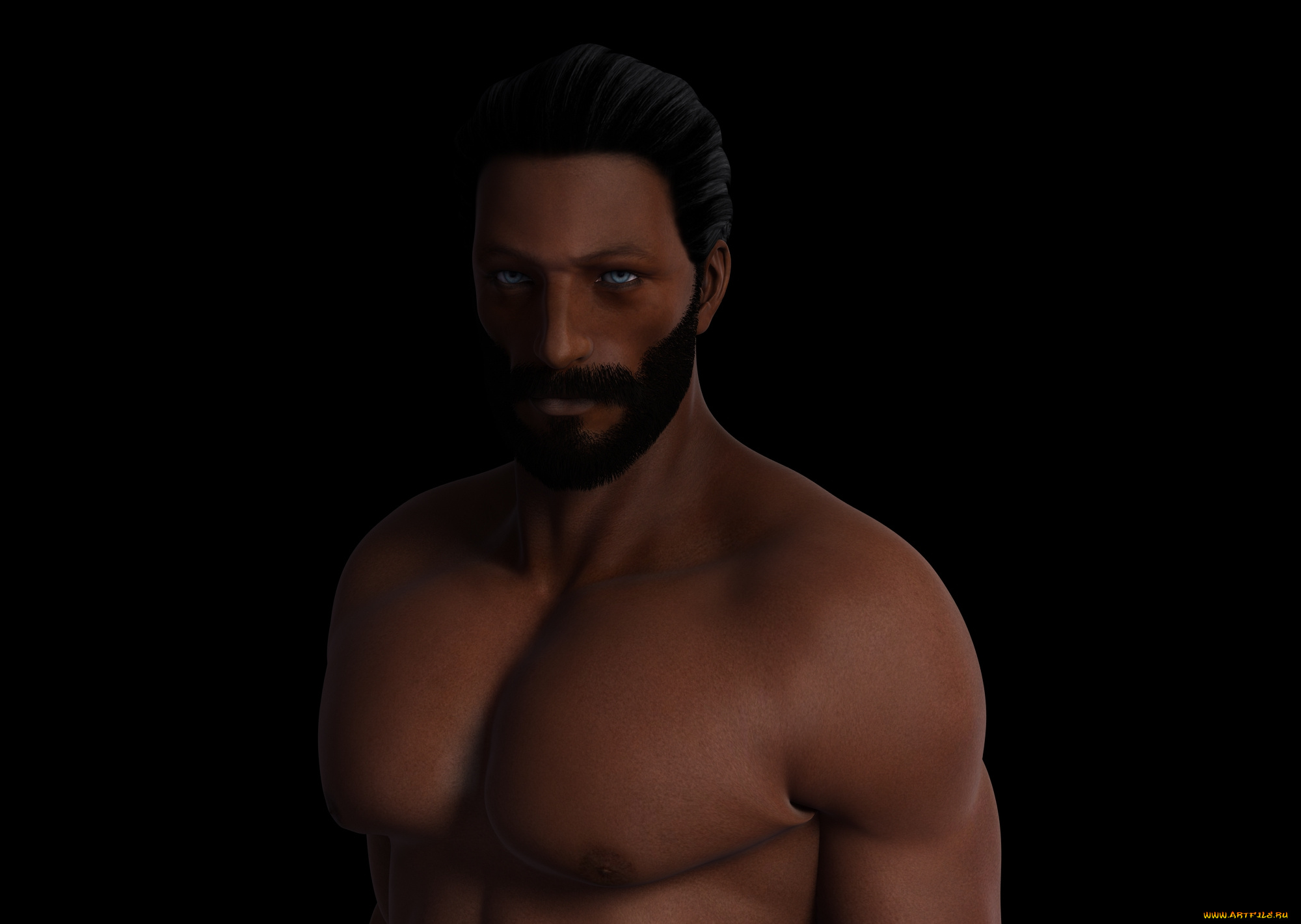 3д, графика, портрет, , portraits, фон, взгляд, мужчина