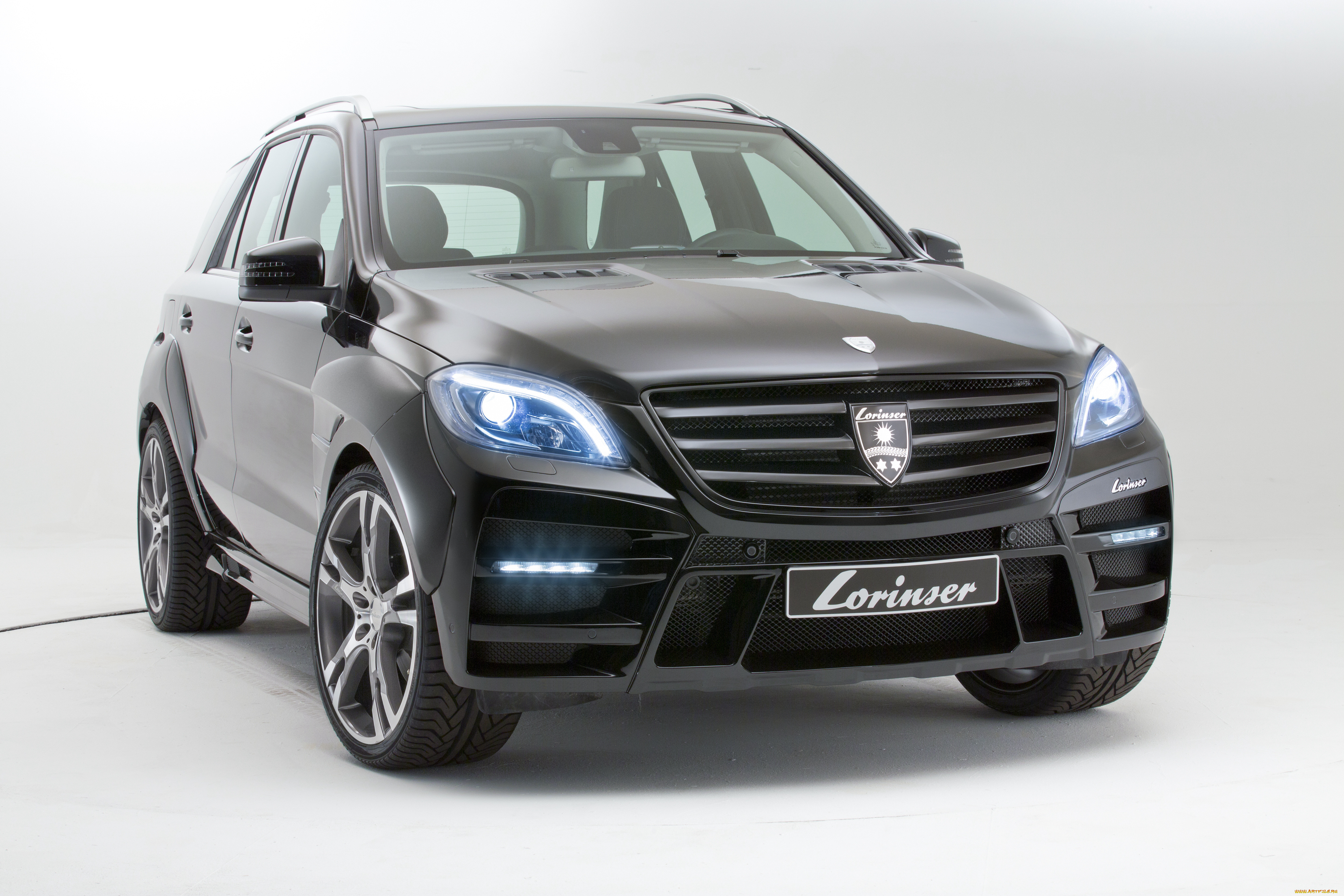 автомобили, mercedes-benz, темный, lorinser, 2012г, w166, m-klasse