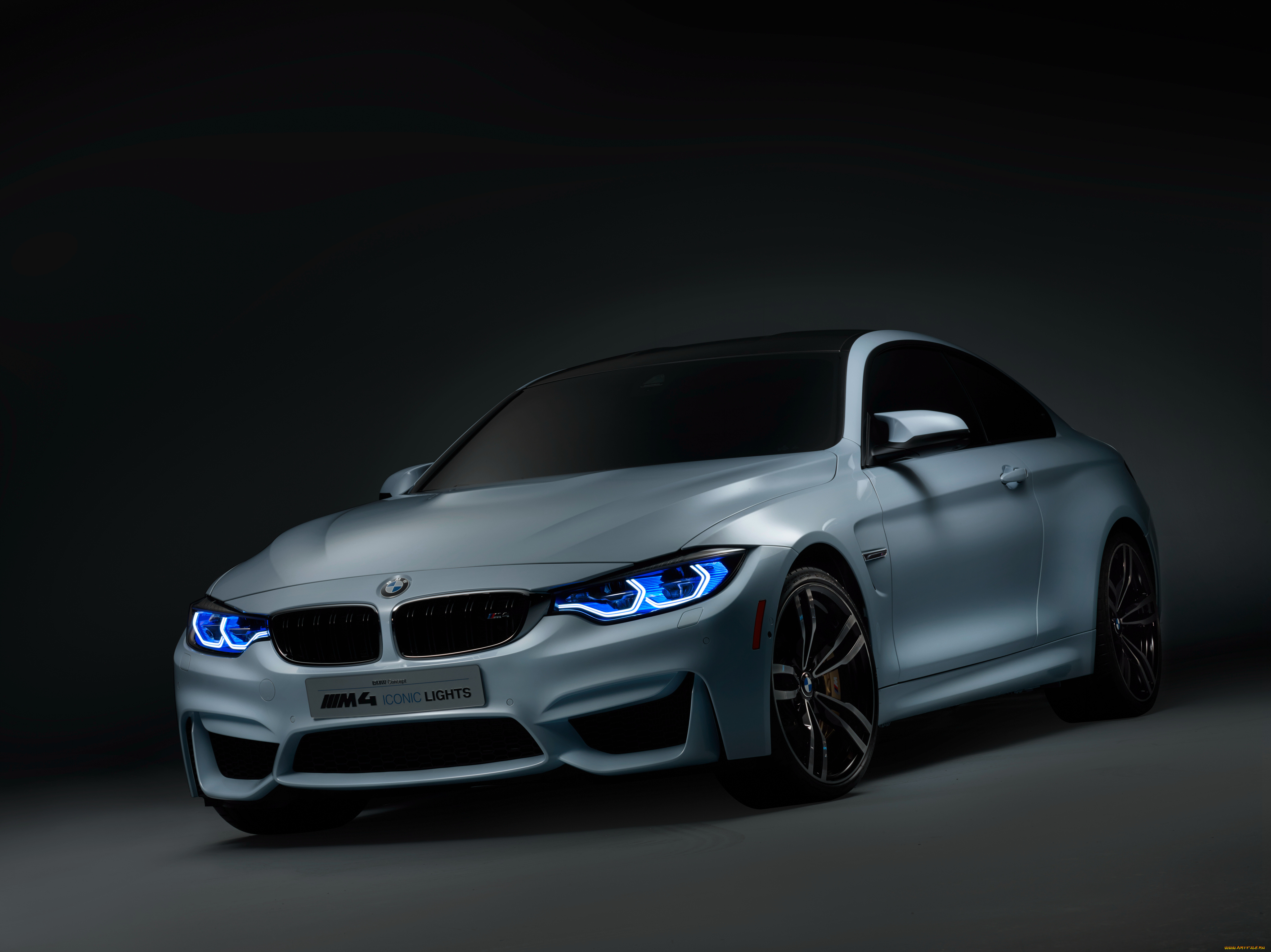 автомобили, bmw, серый, 2015г, f82, lights, iconic, m4, concept