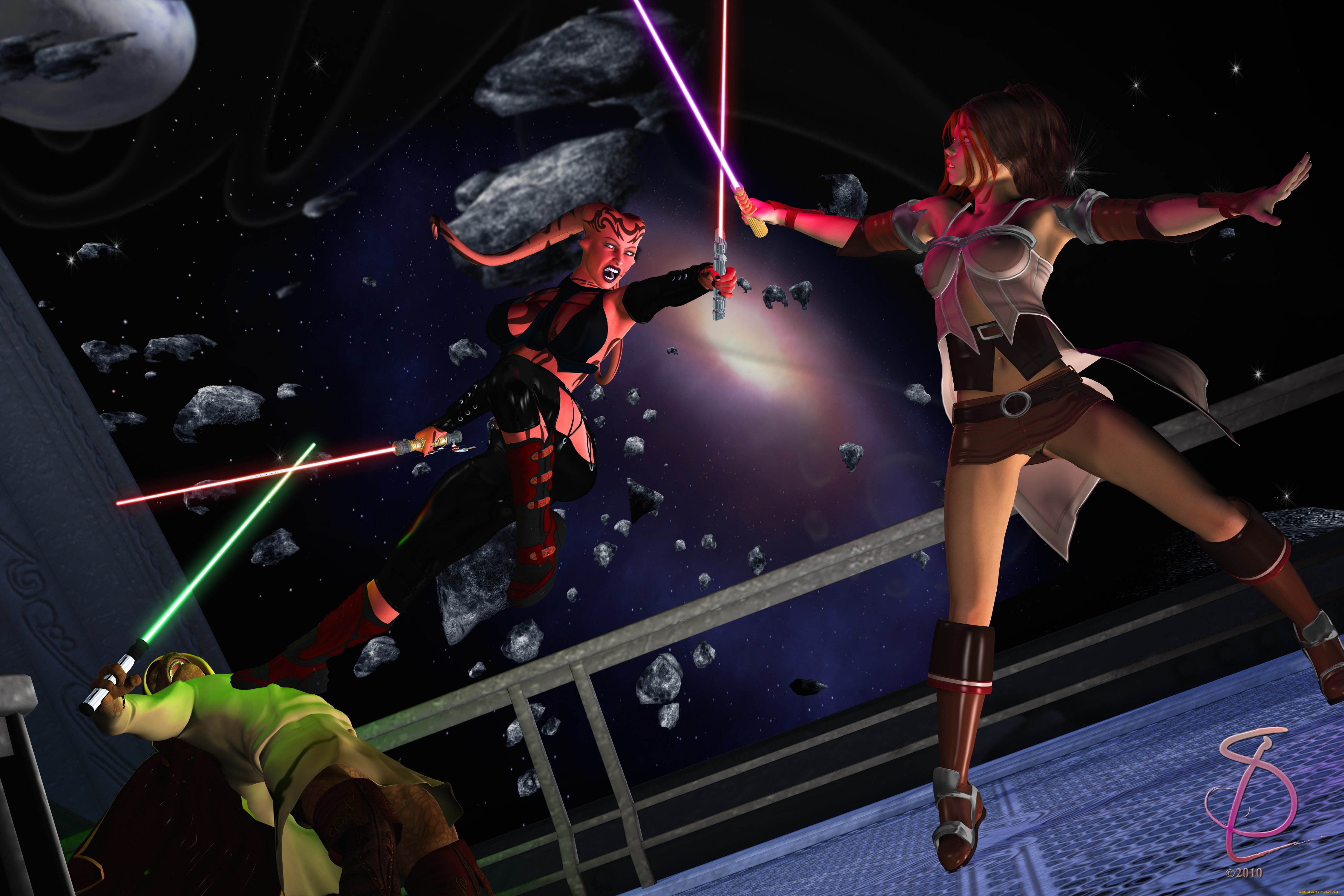 3д, графика, фантазия, , fantasy, халк, оружие, девушка