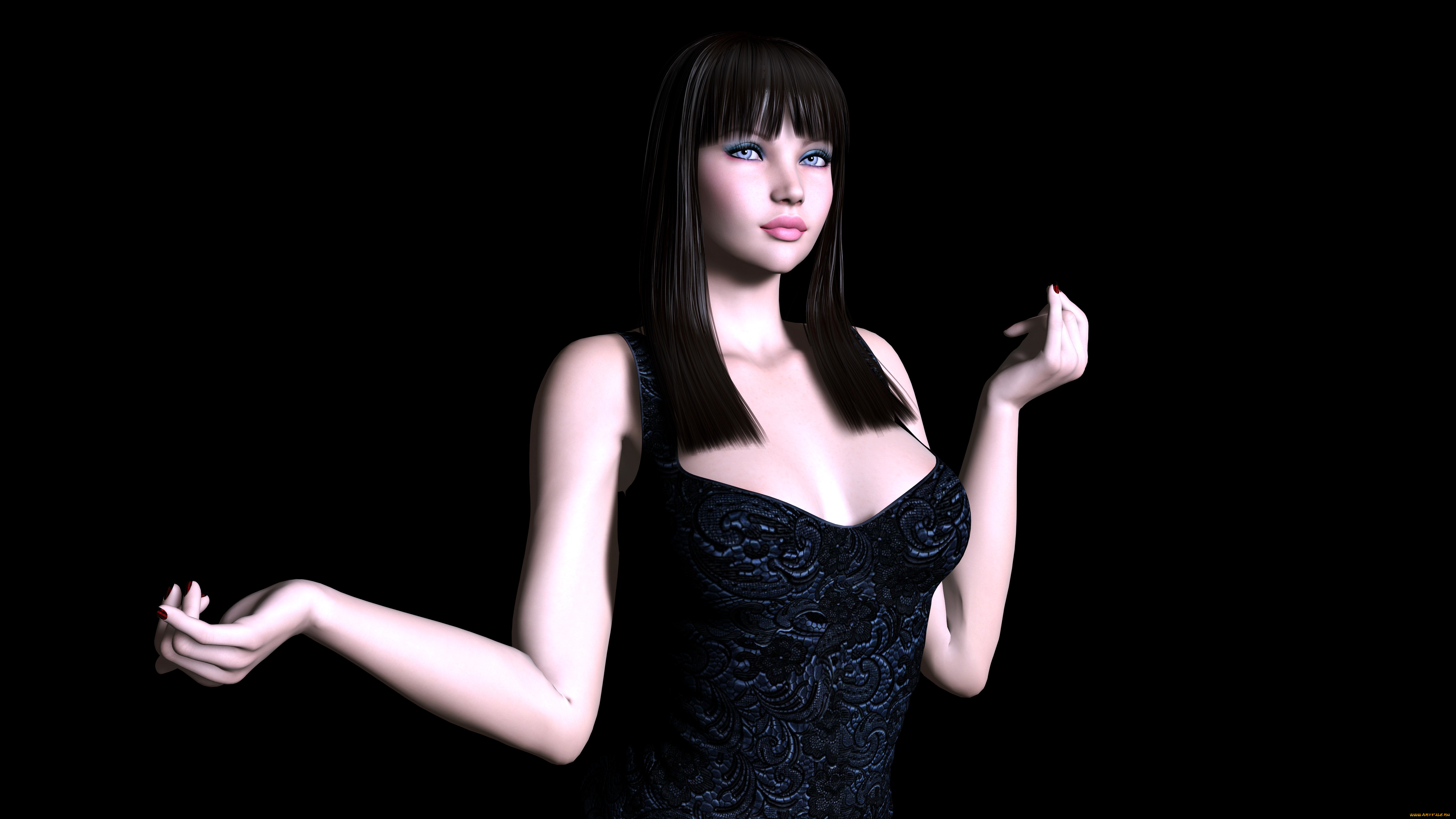 3д, графика, люди, , people, фон, девушка, взгляд