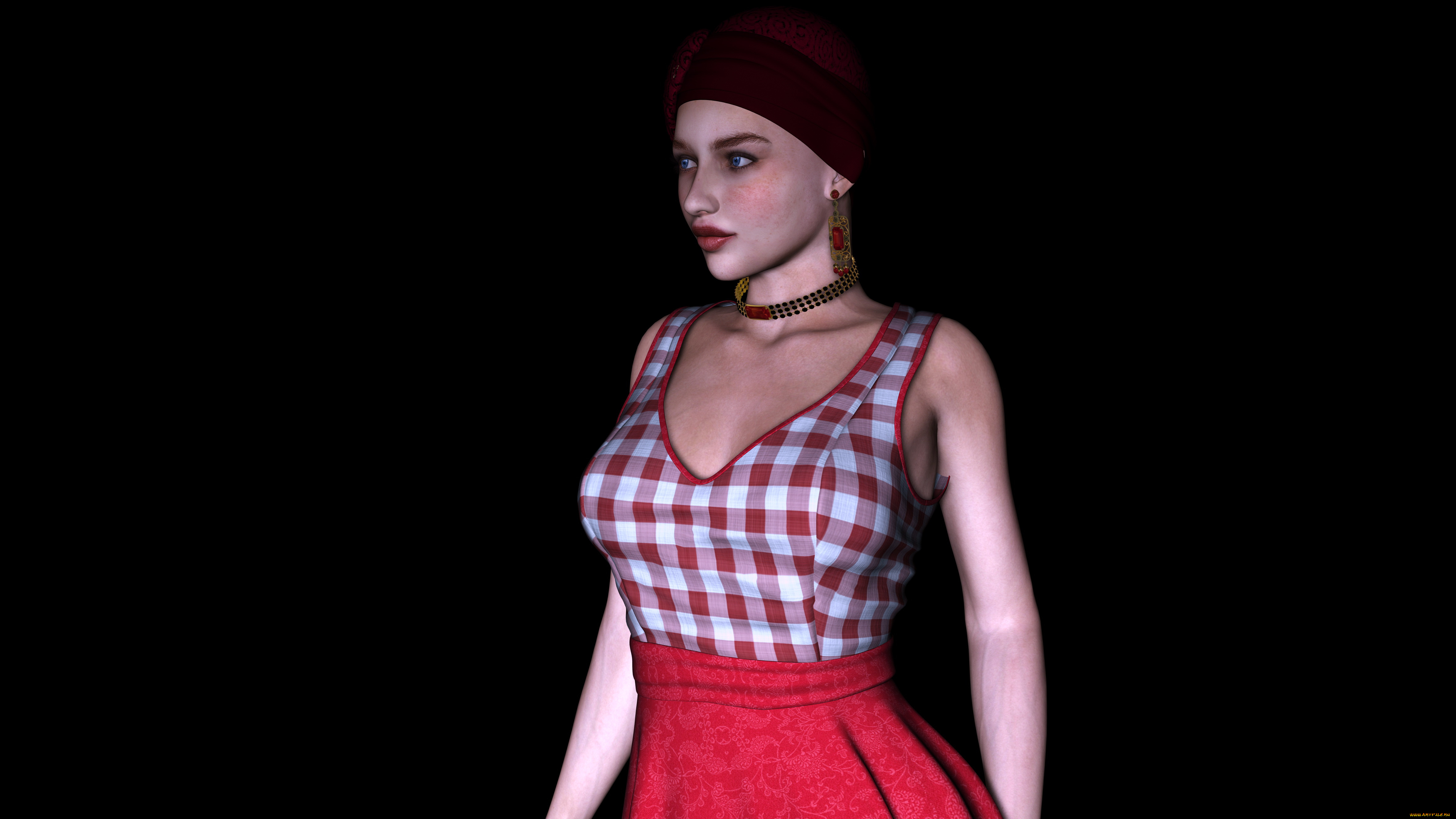 3д, графика, люди, , people, фон, взгляд, девушка