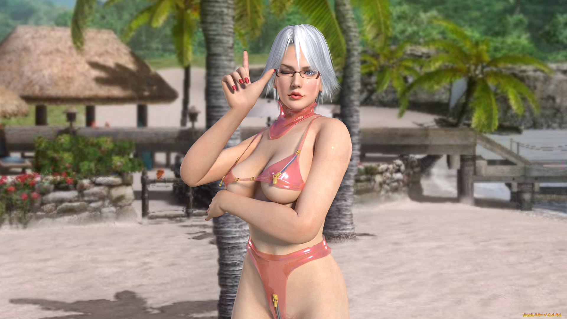 3д, графика, аниме, , anime, фон, девушка, взгляд