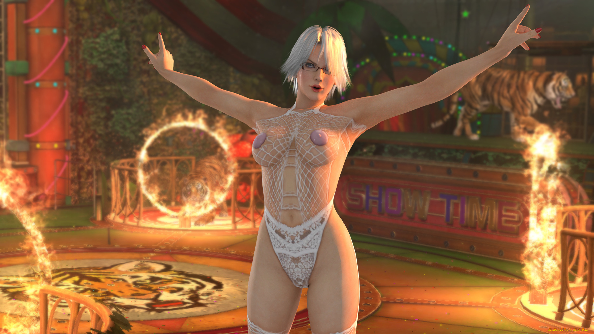 3д, графика, аниме, , anime, взгляд, фон, девушка