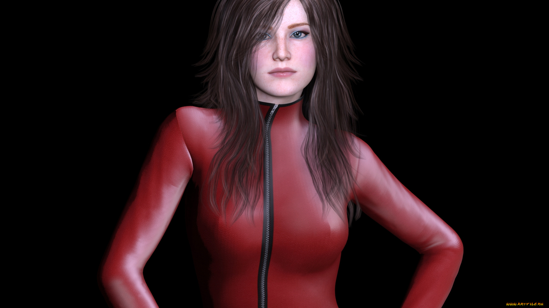 3д, графика, люди, , people, девушка, взгляд, фон