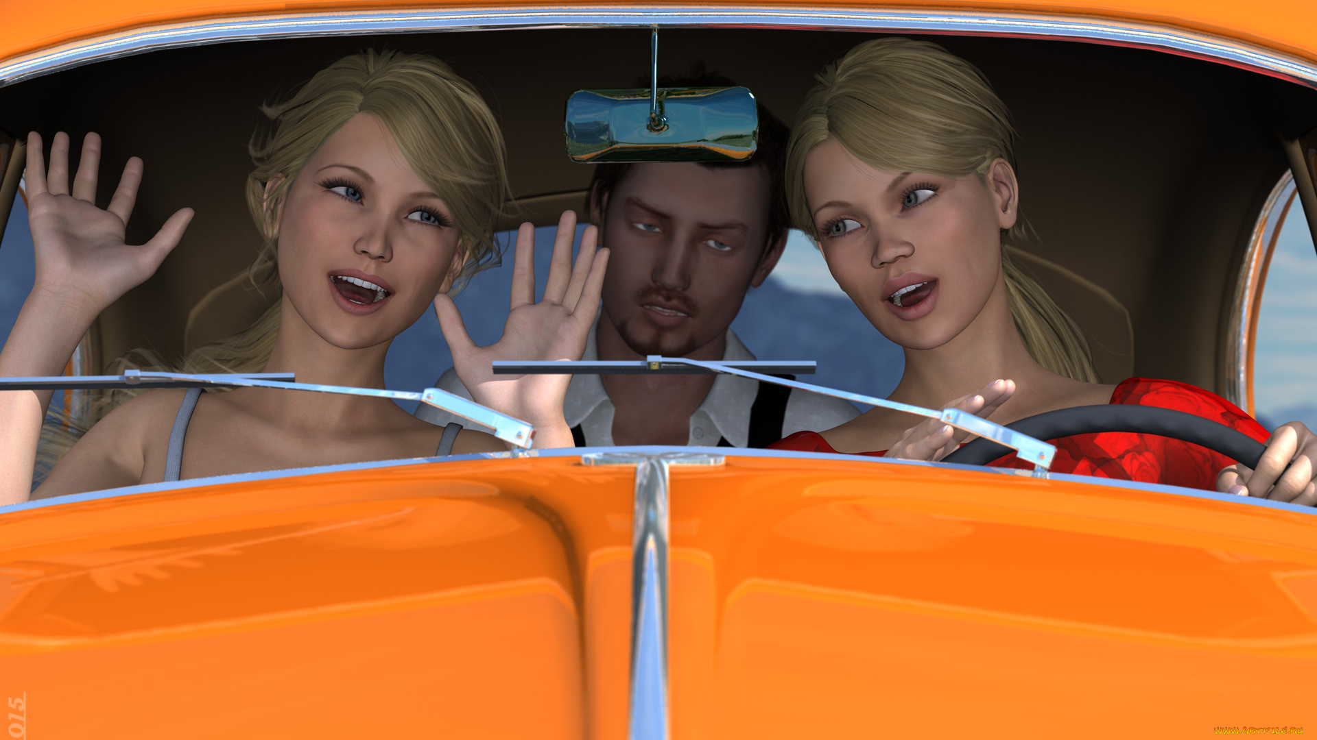 3д, графика, люди, , people, фон, взгляд, девушки, парень