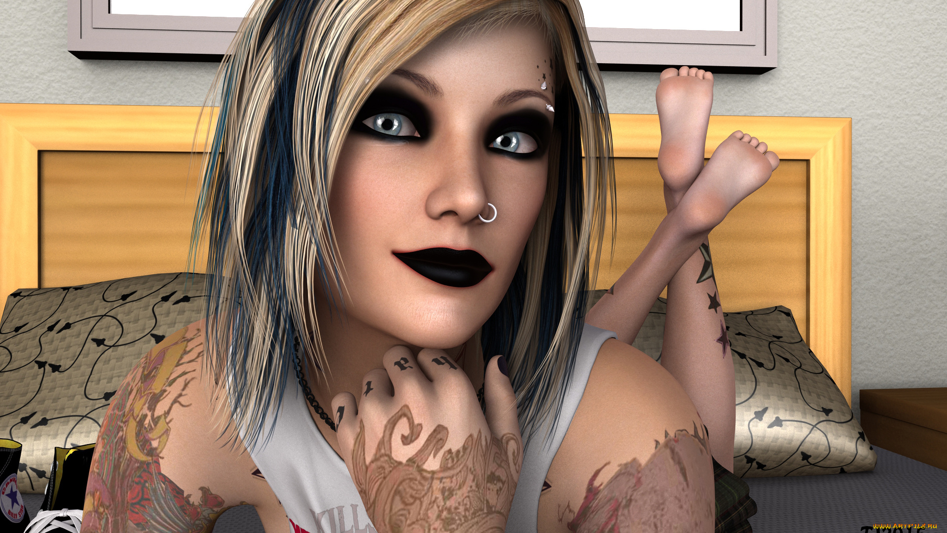 3д, графика, люди, , people, взгляд, девушка, фон