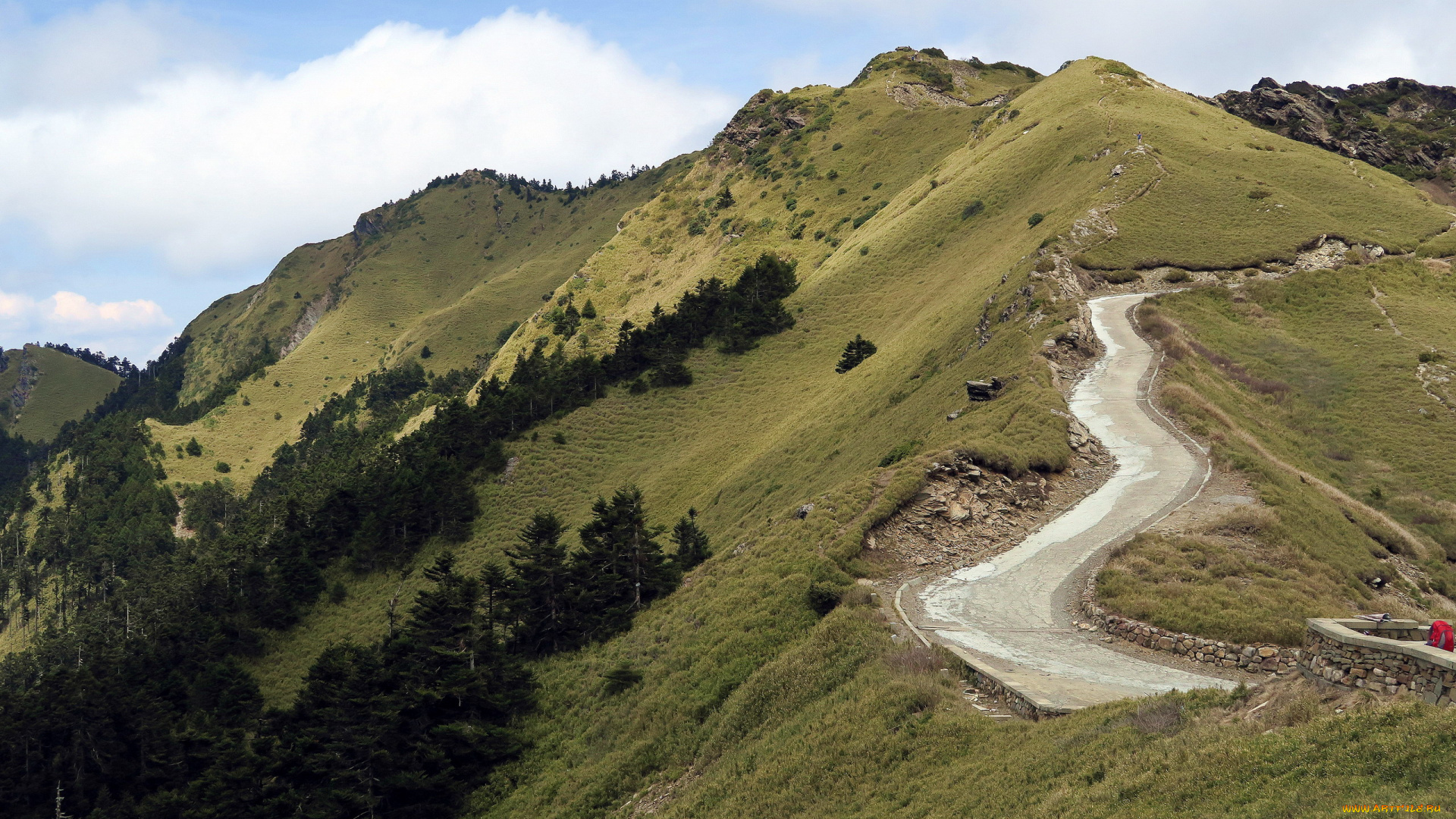 природа, дороги, серпантин, горы