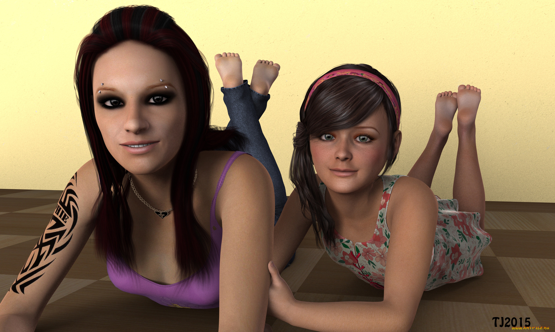 3д, графика, люди, , people, фон, девушки, взгляд