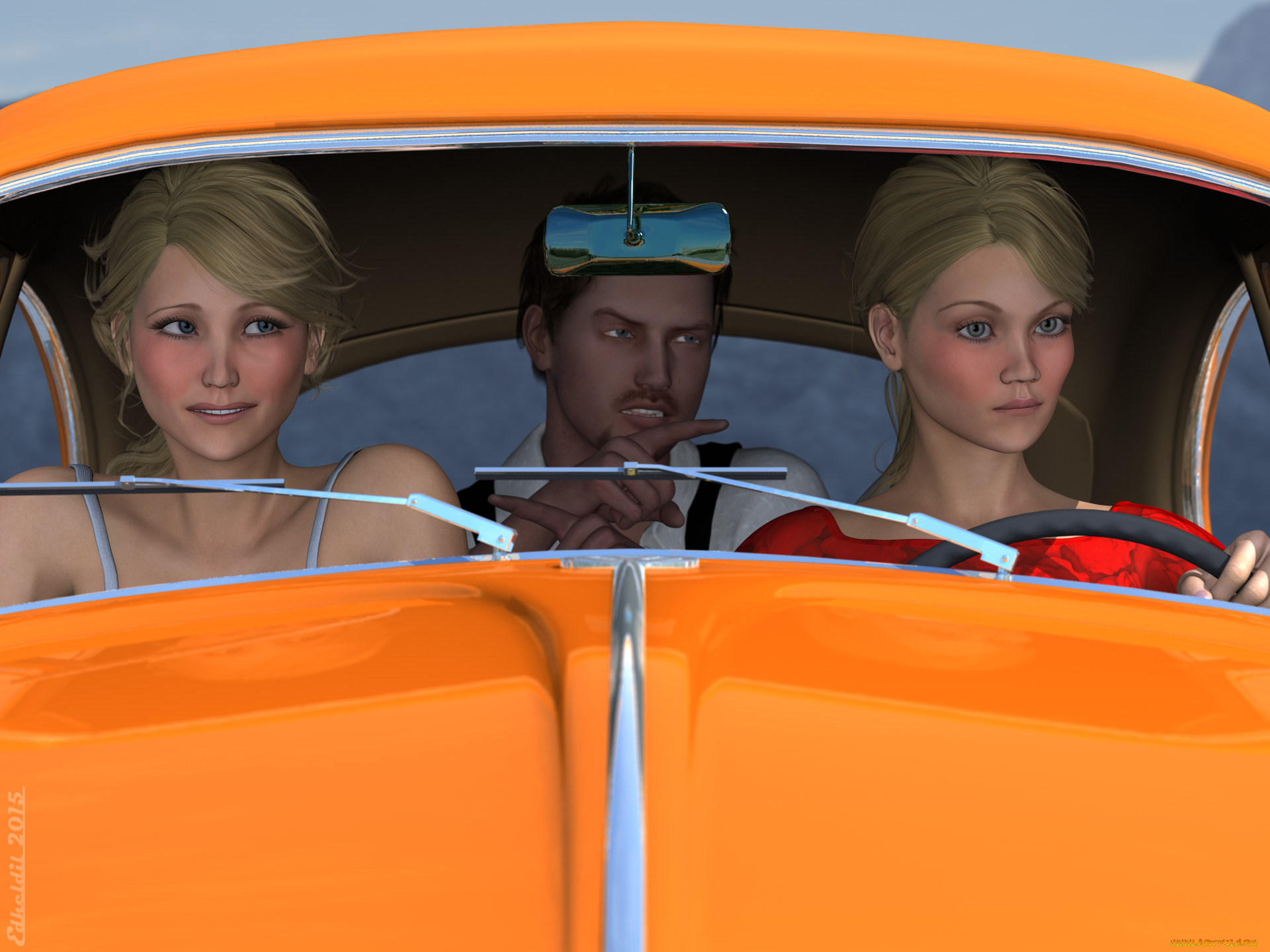 3д, графика, люди, , people, взгляд, девушки, парень, фон