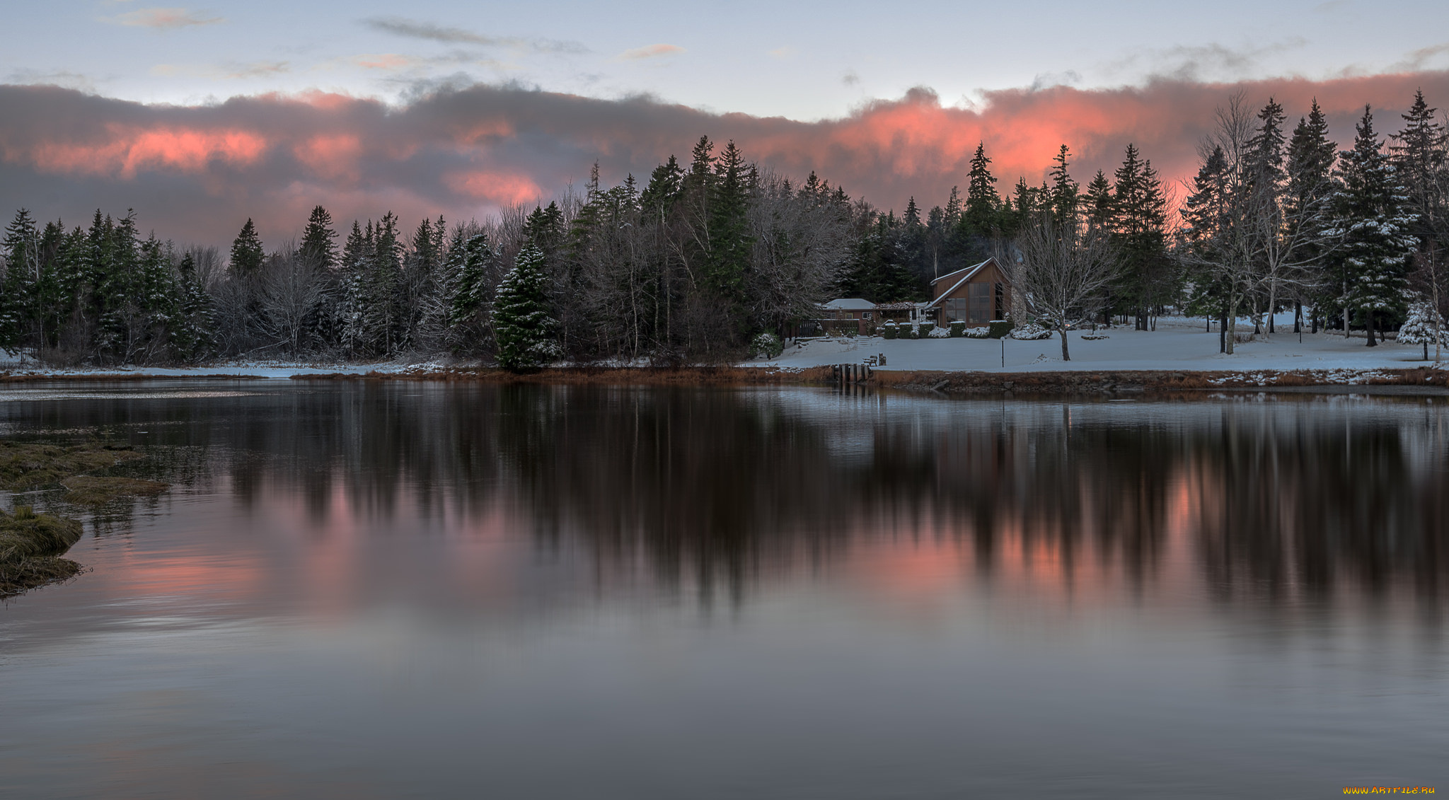 природа, реки, озера, trees, winter, view, snow, river, зима, деревья, снег, зимний, пейзаж, река