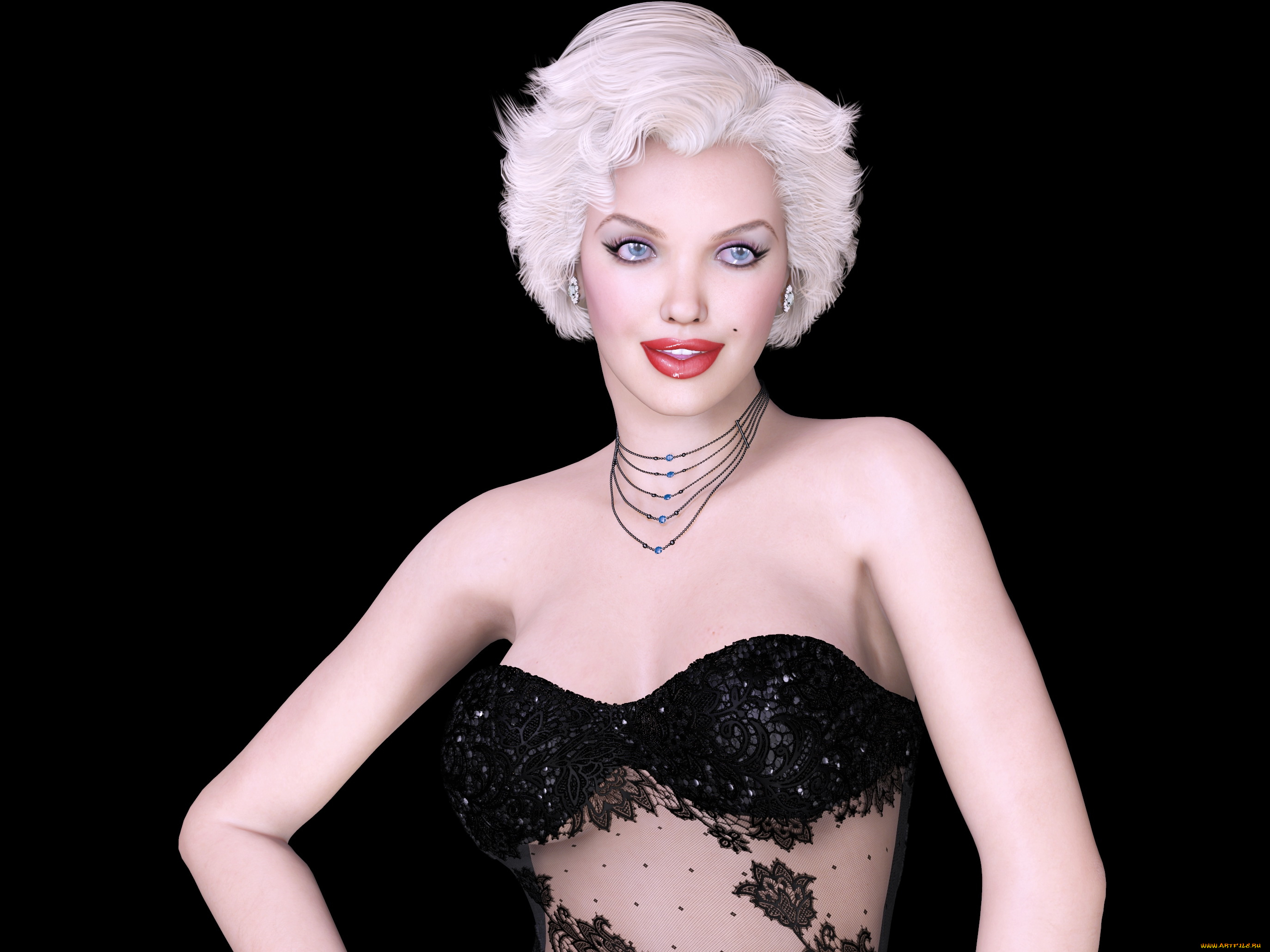 3д, графика, люди, , people, фон, взгляд, девушка, блондинка