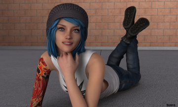 Картинка 3д+графика люди+ people фон взгляд девушка