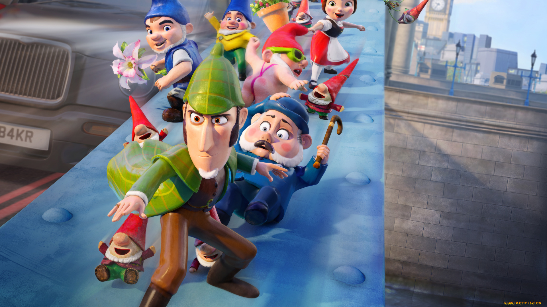 мультфильмы, gnomeo, &, juliet, , sherlock, gnomes, gnomeo, juliet, sherlock, gnomes