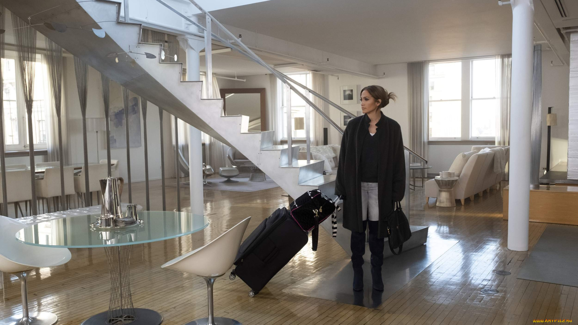 кино, фильмы, second, act, чемодан, дом, лестница, дженнифер, лопес