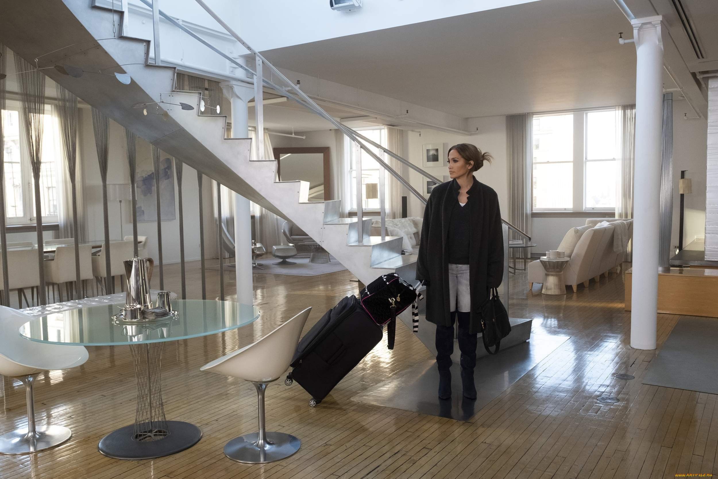 кино, фильмы, second, act, чемодан, дом, лестница, дженнифер, лопес