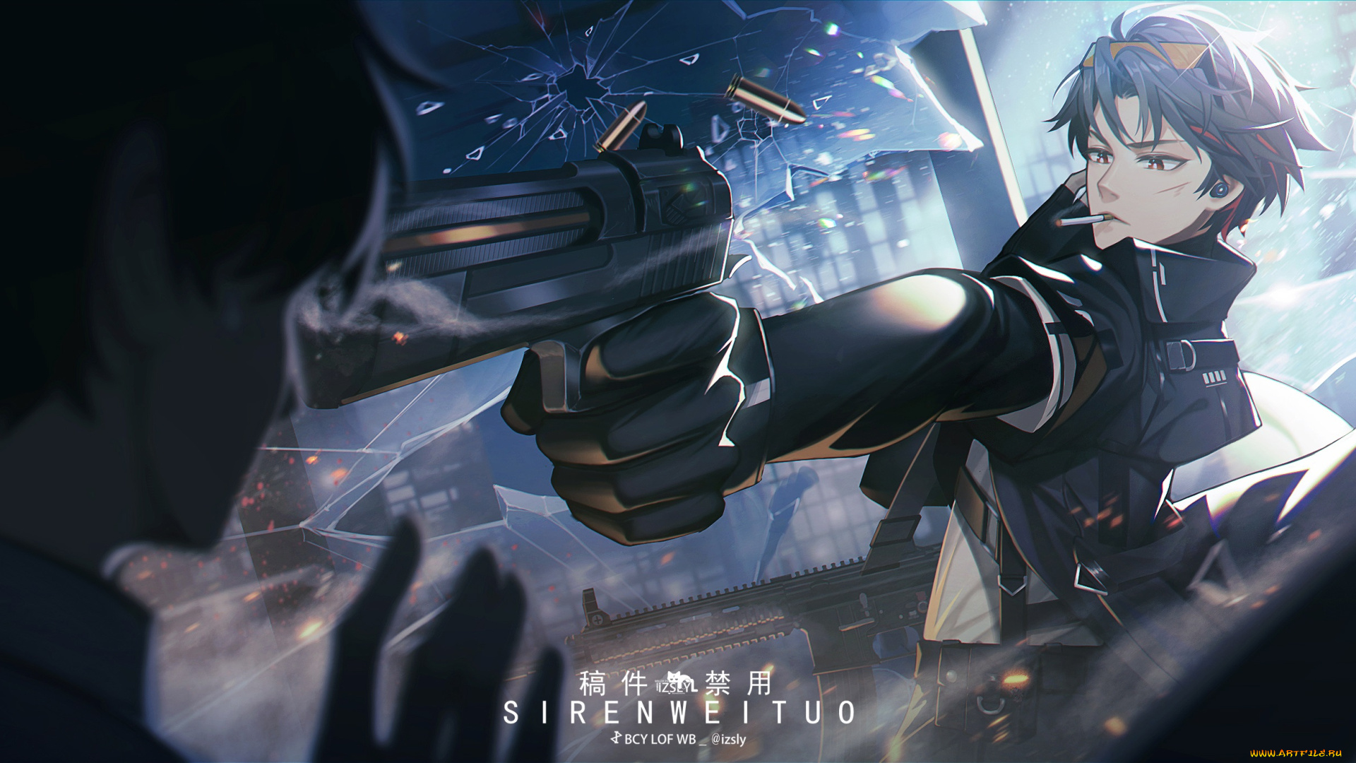 аниме, оружие, , техника, , технологии, парень