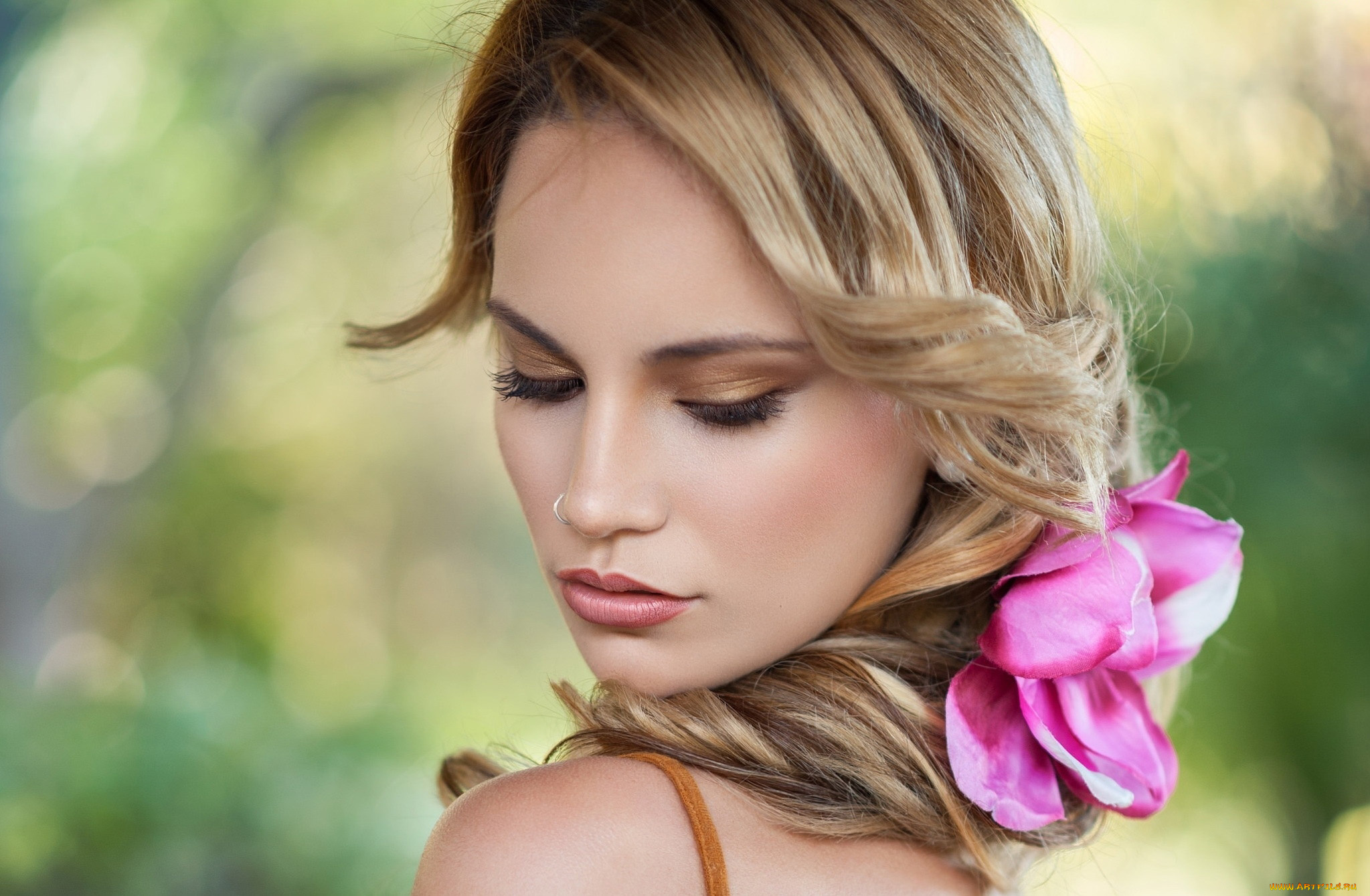 девушки, marina, martos, блондинка, портрет