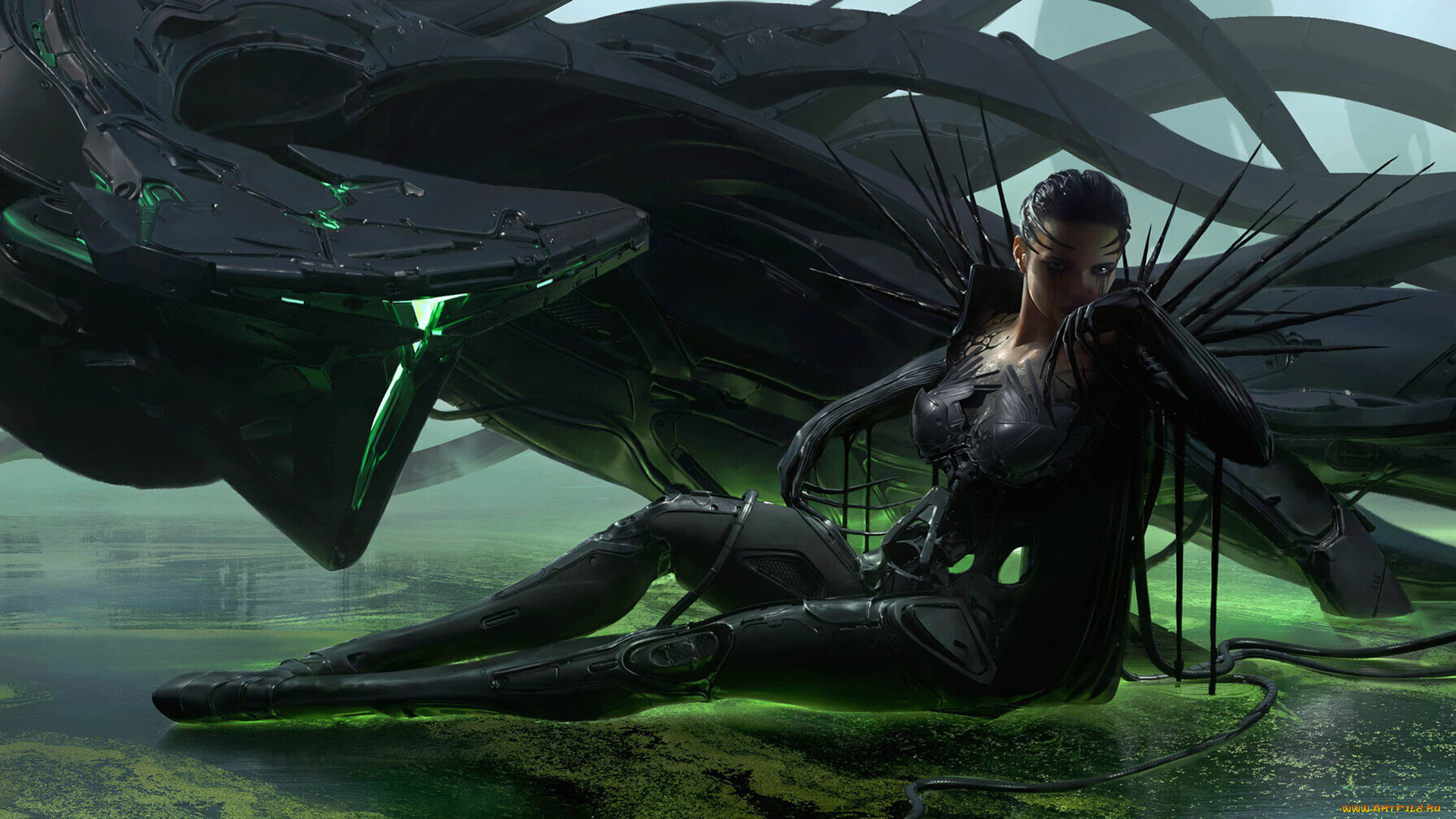 3д, 3д, графика, фантазия, , fantasy, sci-fi, девушка