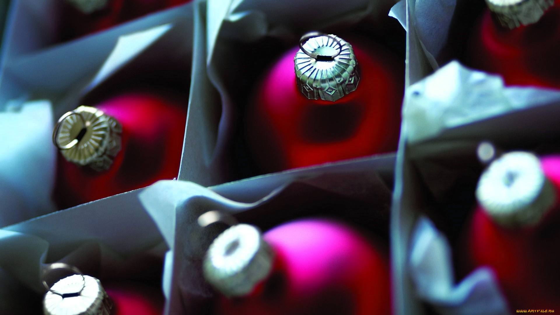 праздничные, украшения, шарики, набор, коробка, ячейки