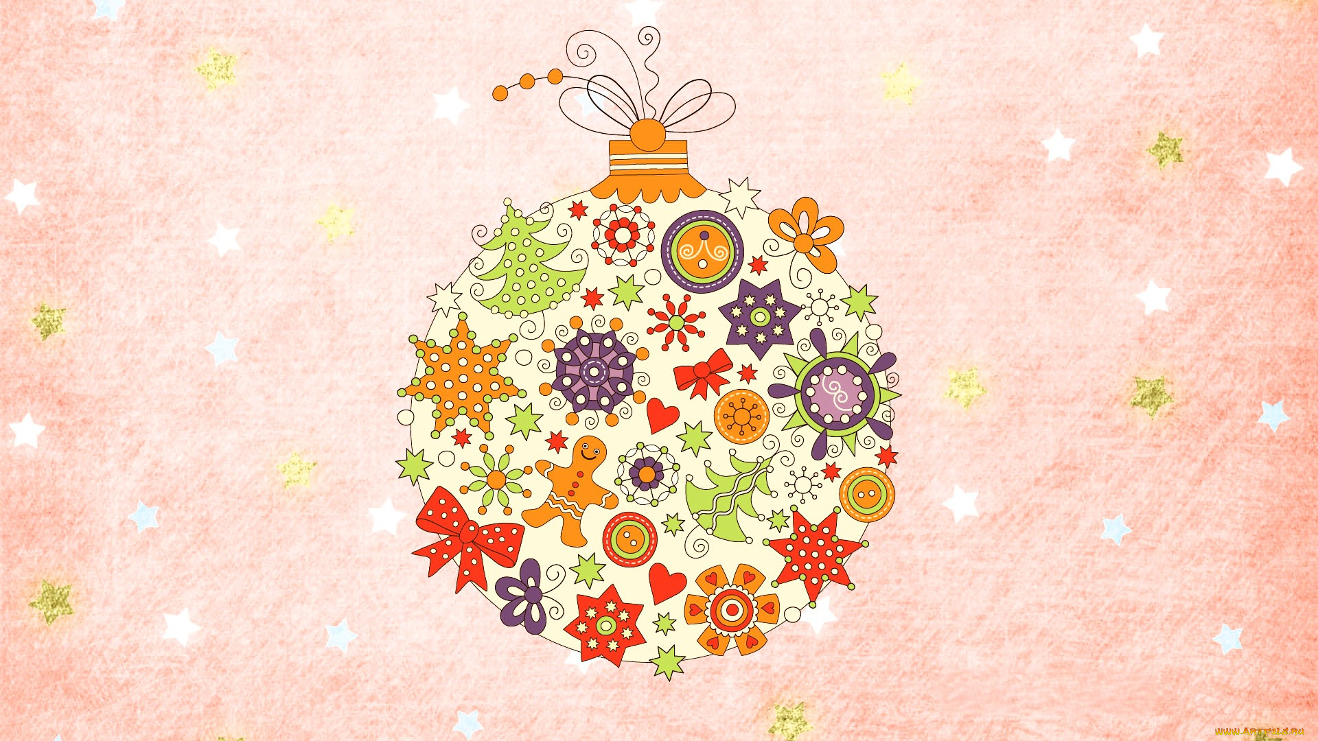 праздничные, векторная, графика, , новый, год, шарик, фигурки, украшения