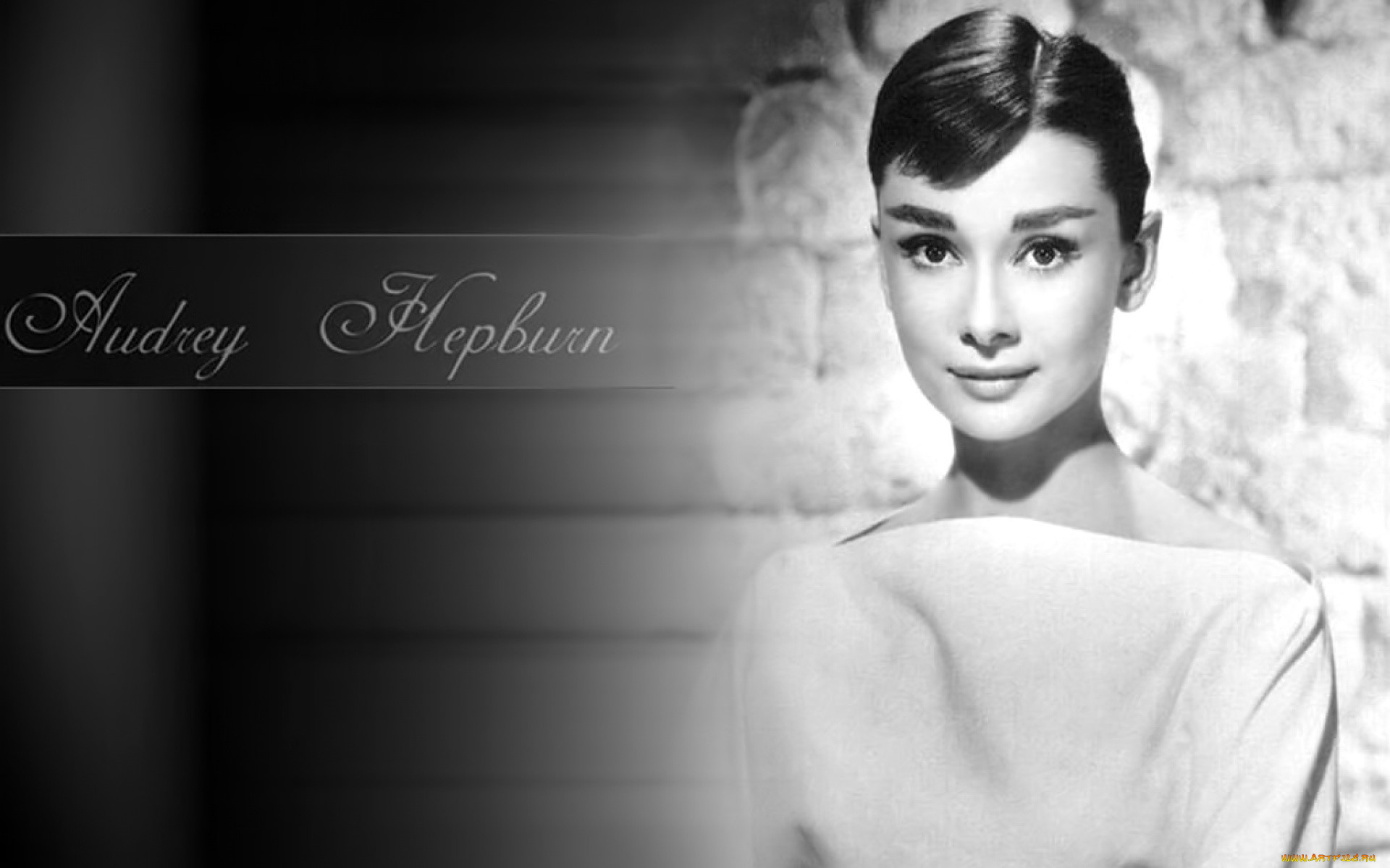 девушки, audrey, hepburn, актриса, черно-белая, лицо